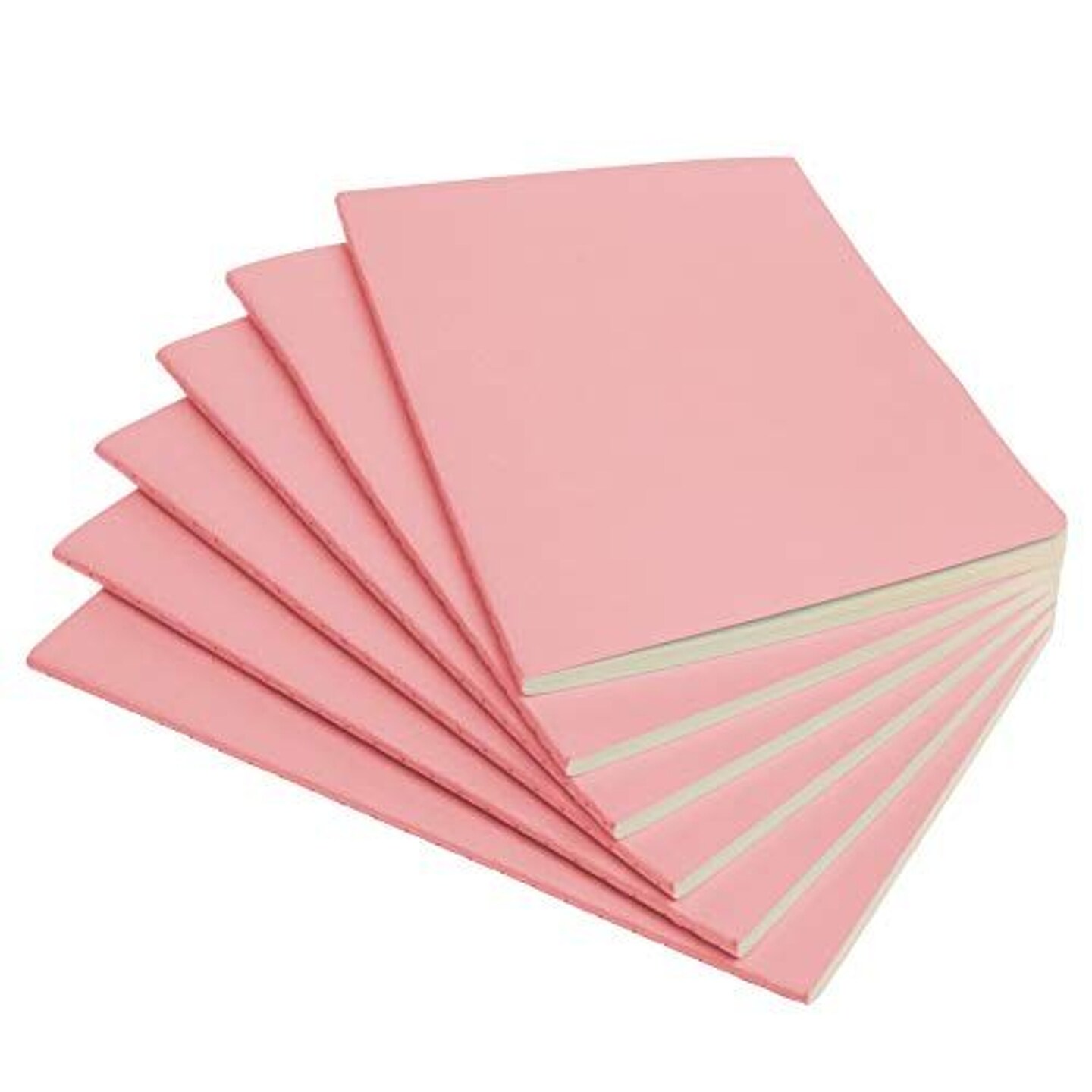 6 Pack Pink A5 Notebooks for Work, Travel, Business, School &#x26; More - College Ruled Notebook - Softcover Journals for Women &#x26; Men - Lined Note Books with 92 pages, 5.5&#x22; x 8.3&#x22;