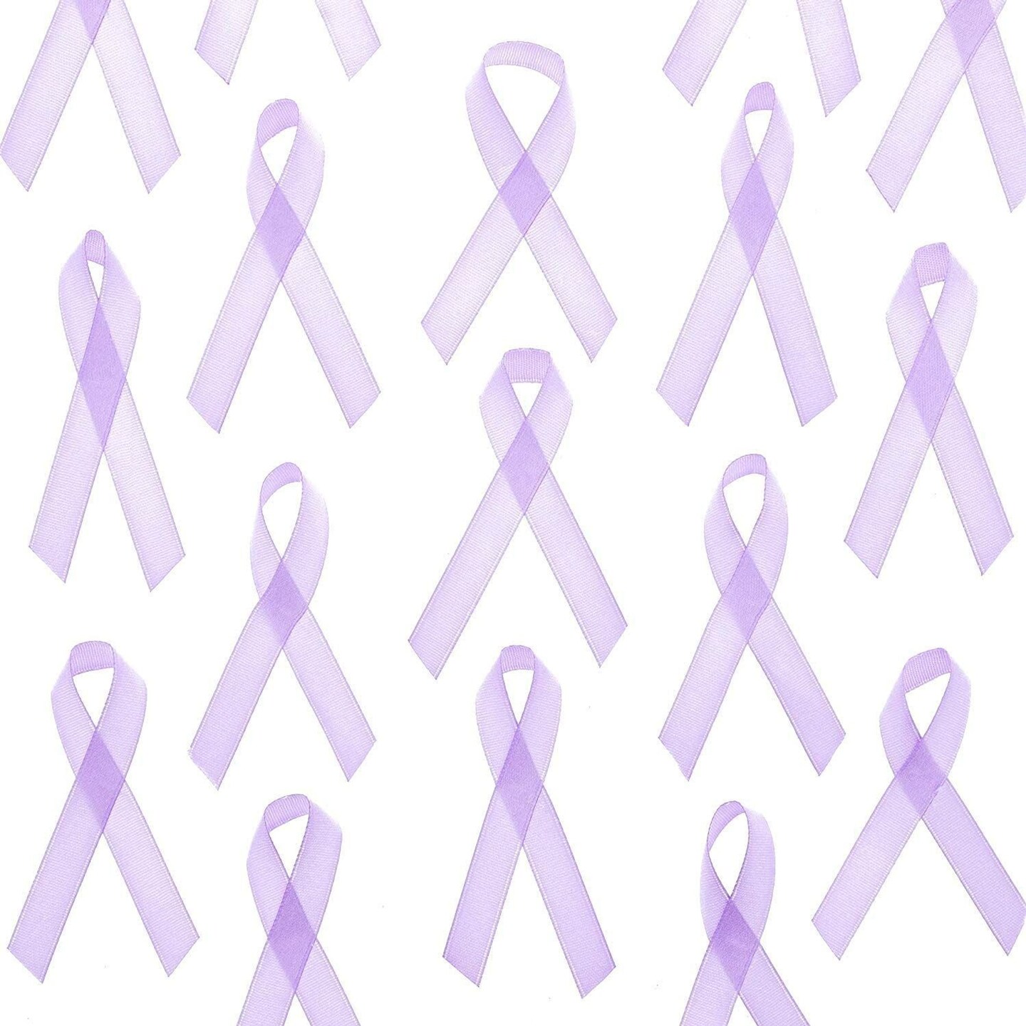 Bright Creations Awareness Ribbons with Pins, Lavender, 250 Pack
