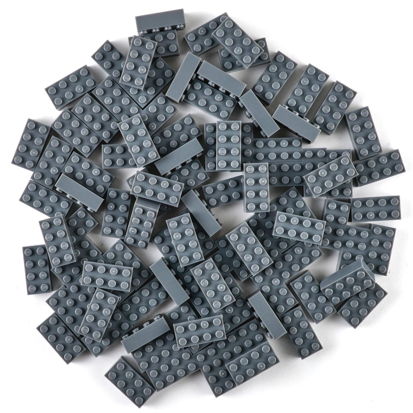 Strictly Briks Classic Bricks Starter Kit, Gray, 96 Pieces, 2x4 Studs, Building Creative Play Set for Ages 3 and Up, 100% Compatible with All Major Brick Brands