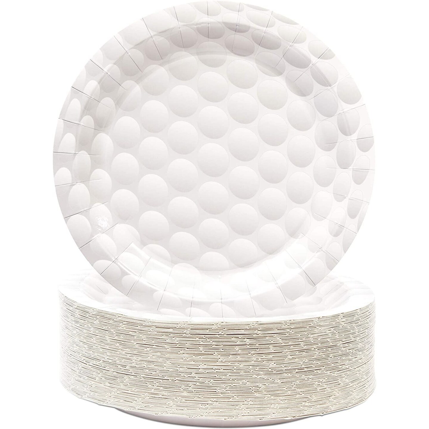 80-Pack Golf Party Paper Plates - Sports Themed Birthday Party, Tailgate Party Supplies (9 In)