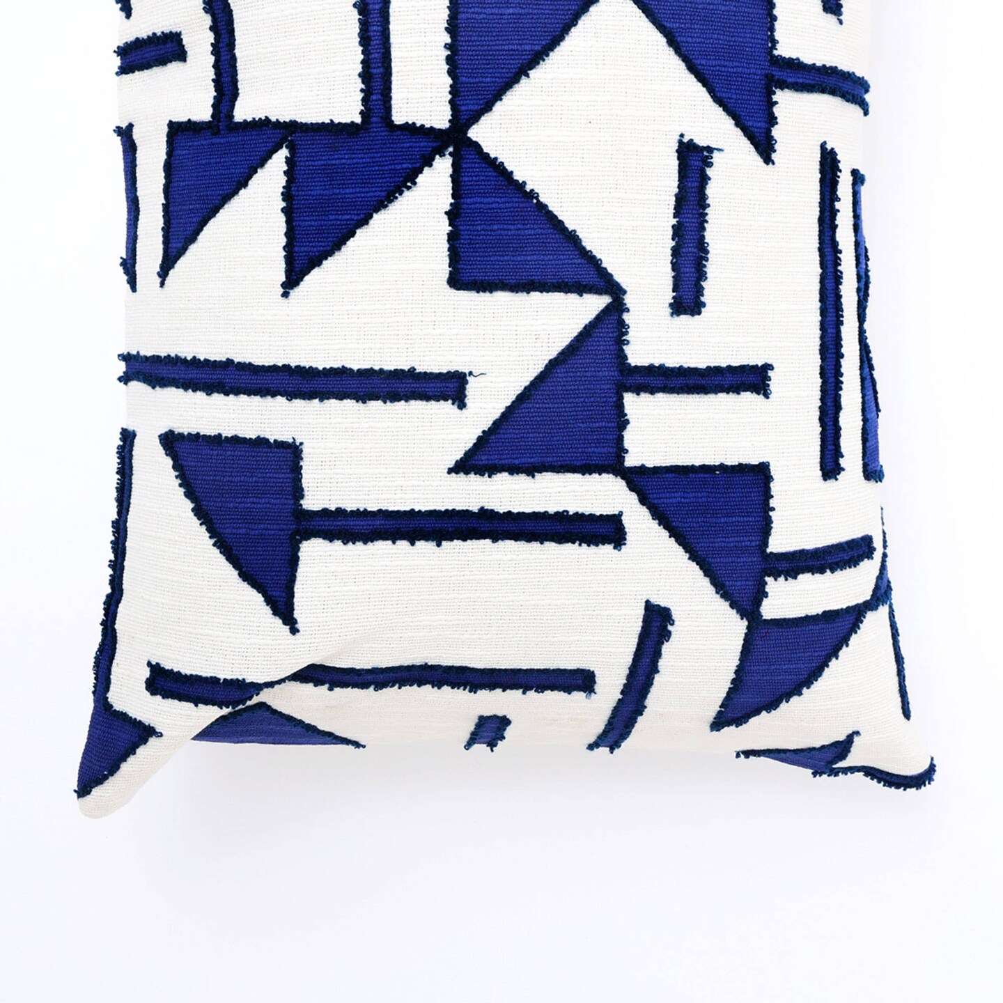 Cotton Abstract Printed Pillow-Black 18&#x22;x18&#x22;(With Filler)