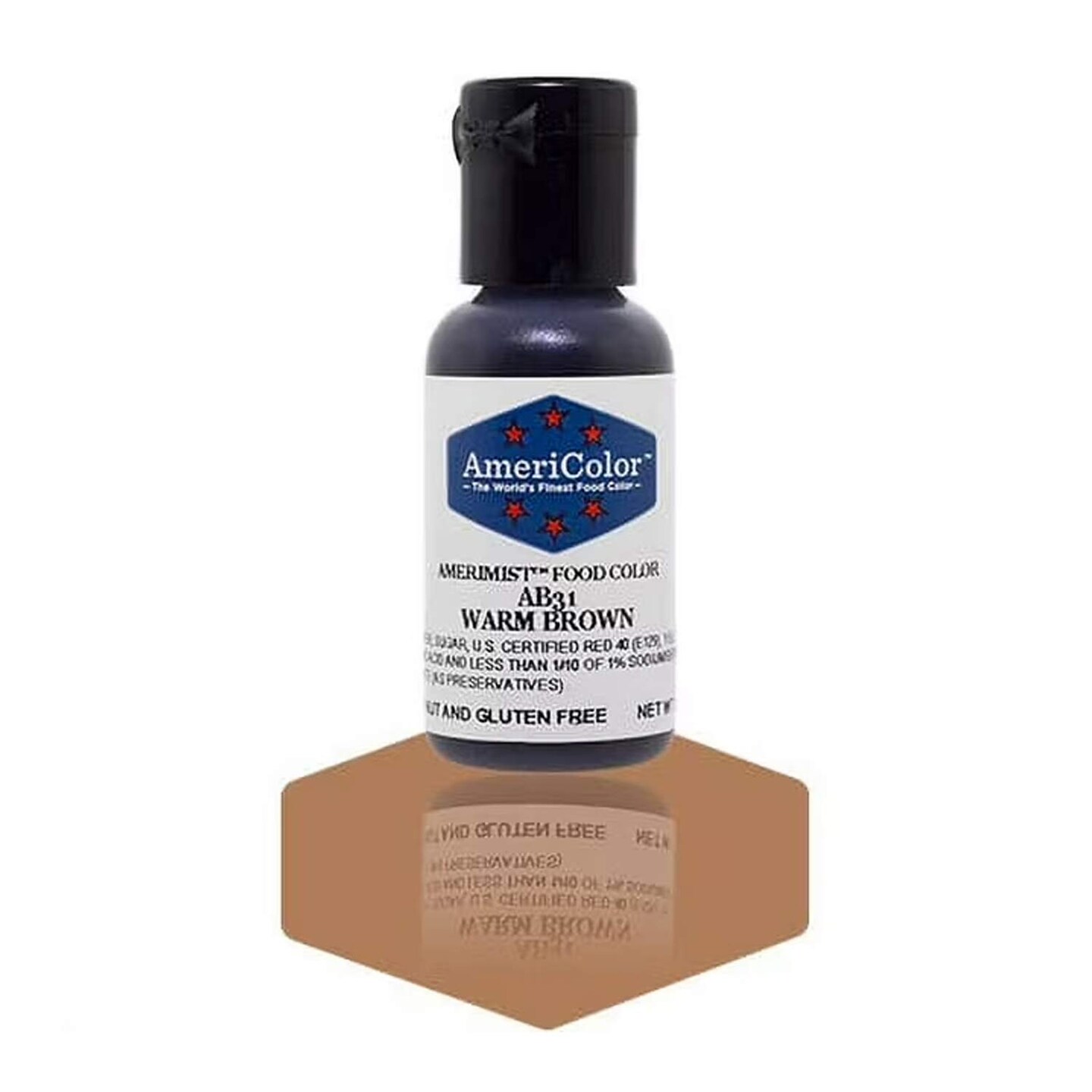 Warm Brown Soft Gel Paste Food Color AmeriColor