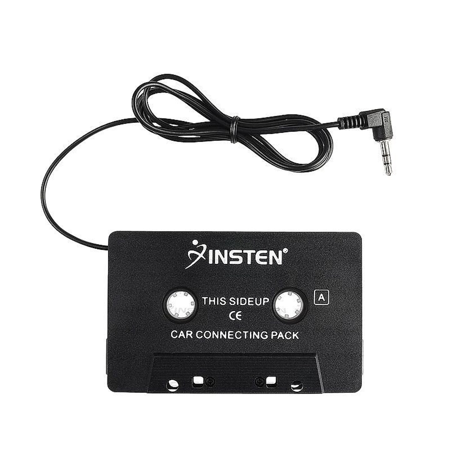 Insten Car Audio Aux Cassette Adapter with 3.5mm Cord, Black