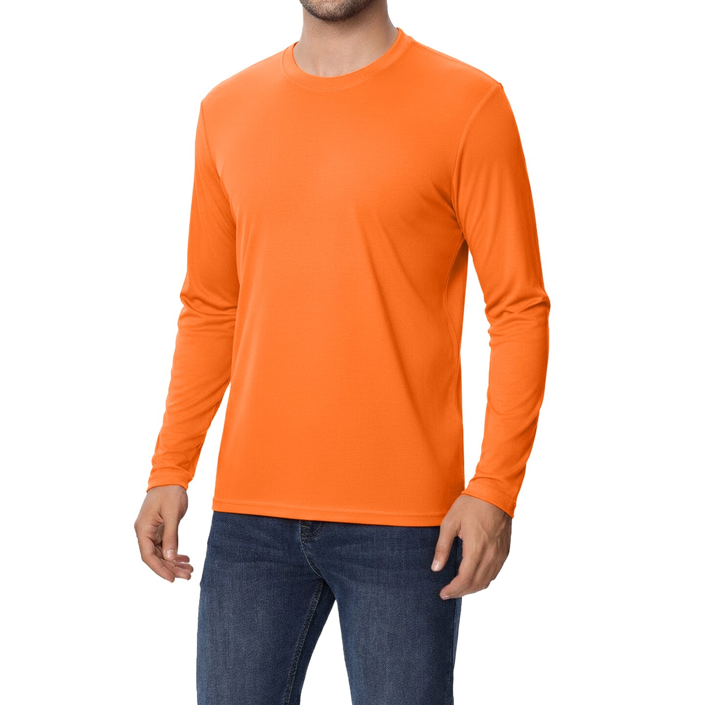 Zfeel Hi-Vis Safety Performance Long Sleeve Shirt, Moisture-Wicking Fabric for Safety customization projects-ZF912