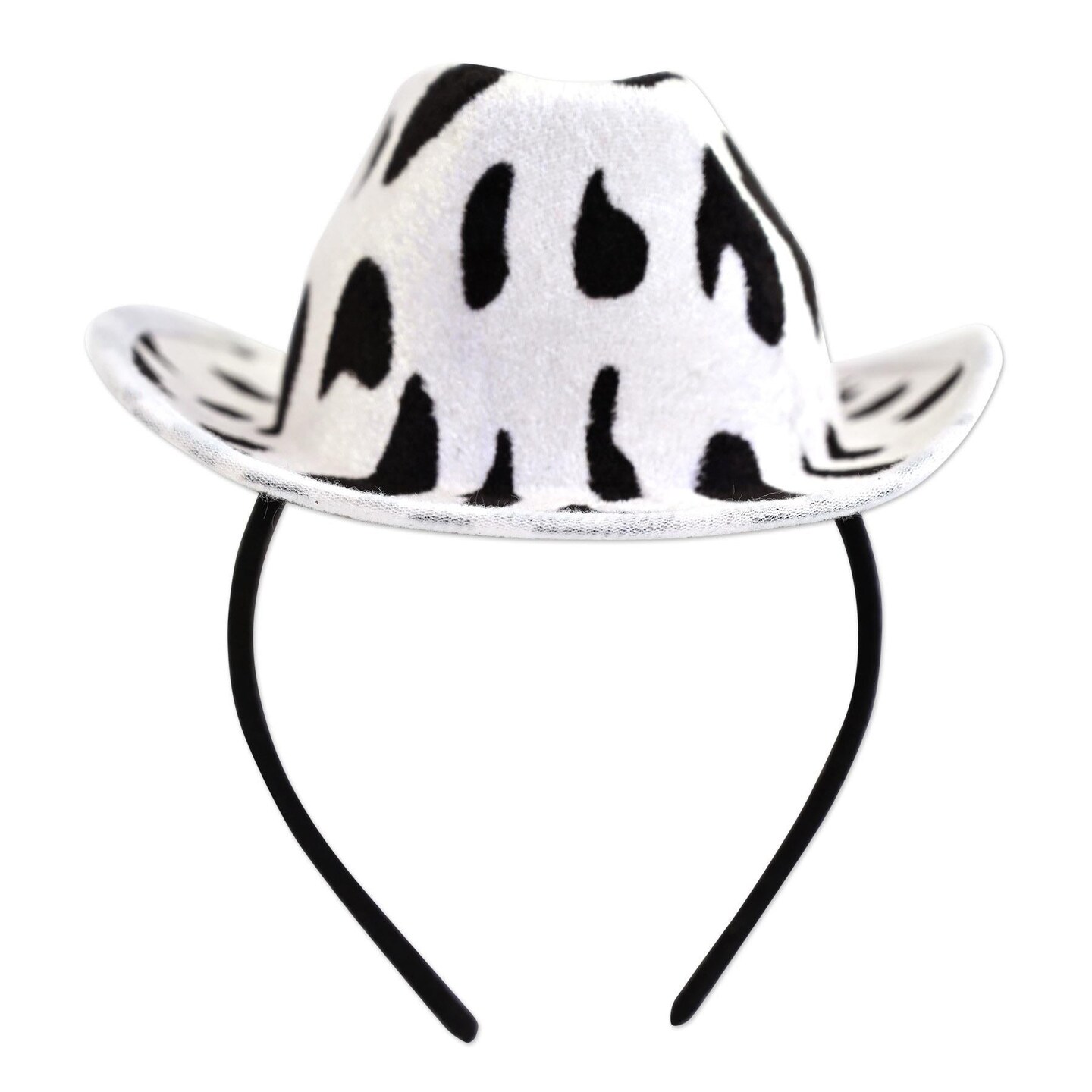 12 Pack Beistle Cow Print Cowboy Hat Headband