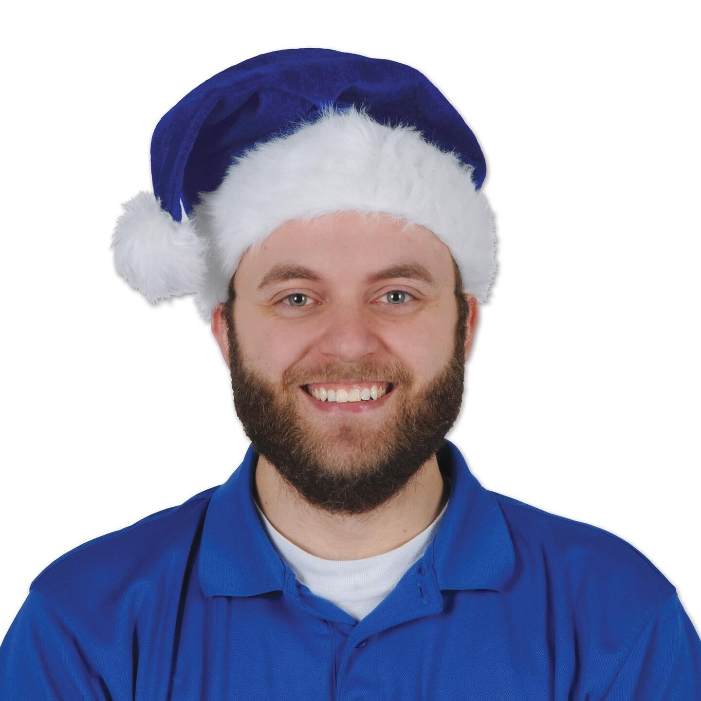 12 Pack Beistle Christmas Santa Hat - blue