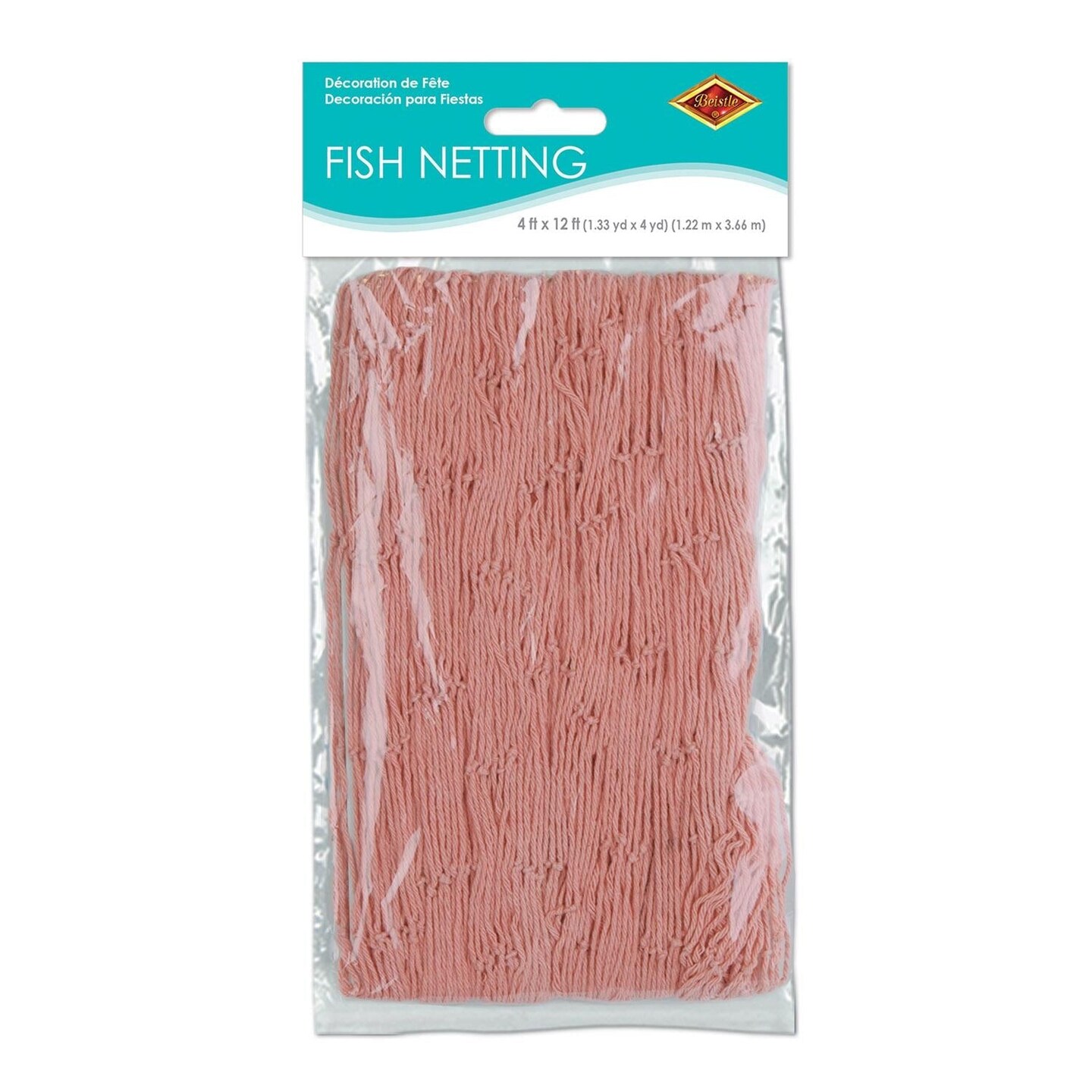 12 Pack Beistle Luau Party Fish Netting - pink