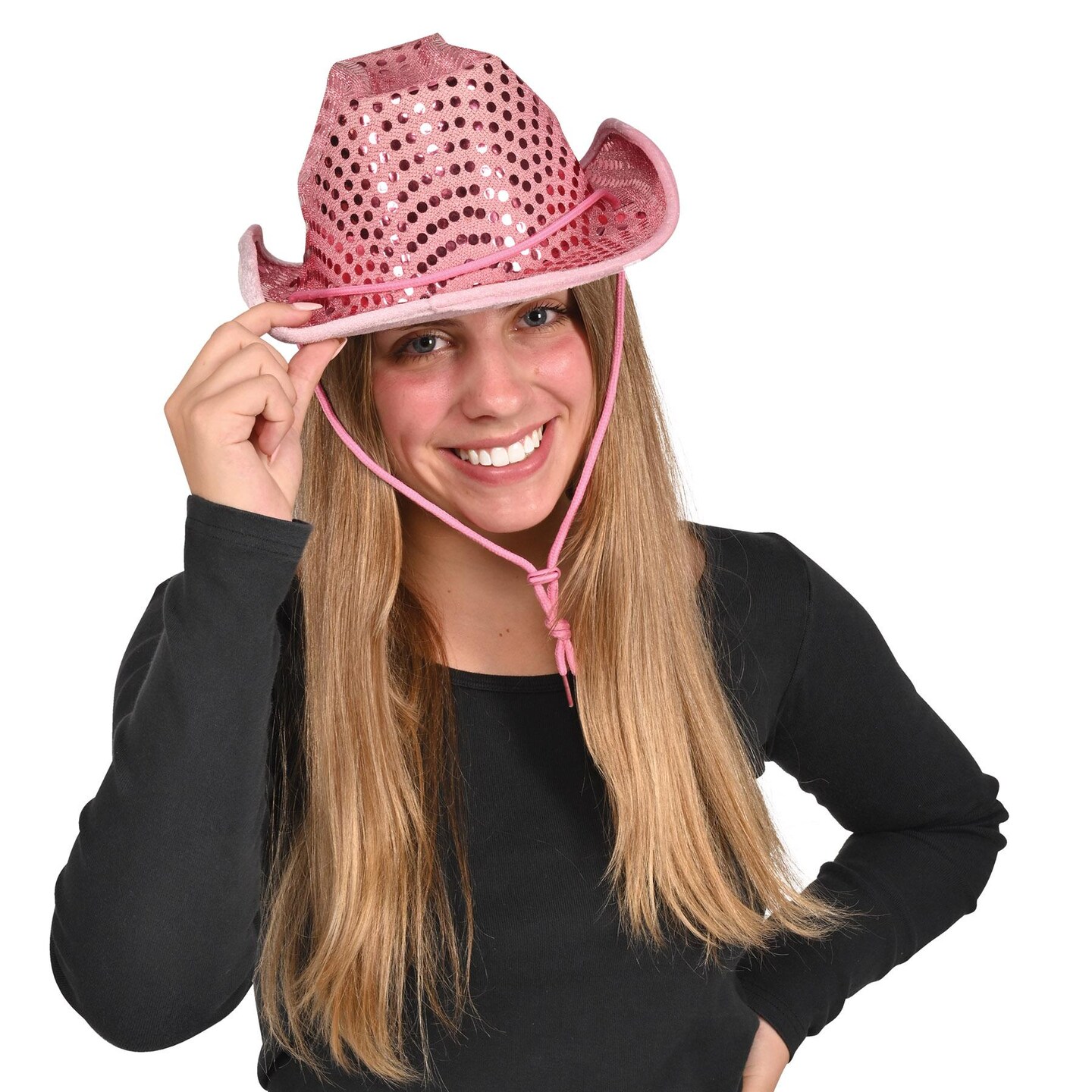 6 Pack Beistle Sequined Cowboy Hat