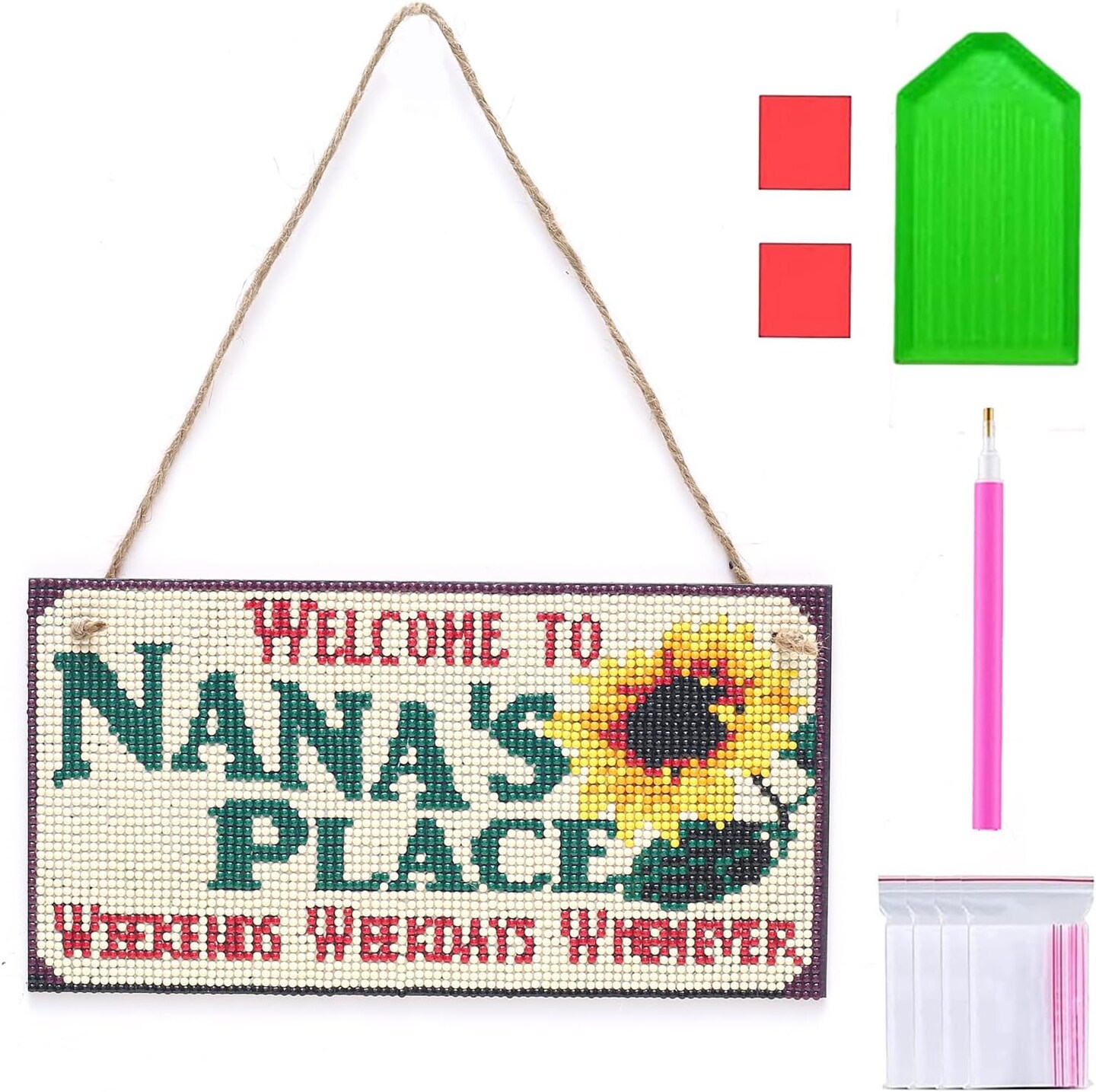 No Need Frame Hanging 5D Diamond Art Painting Kits for Adult Beginners with Tools
