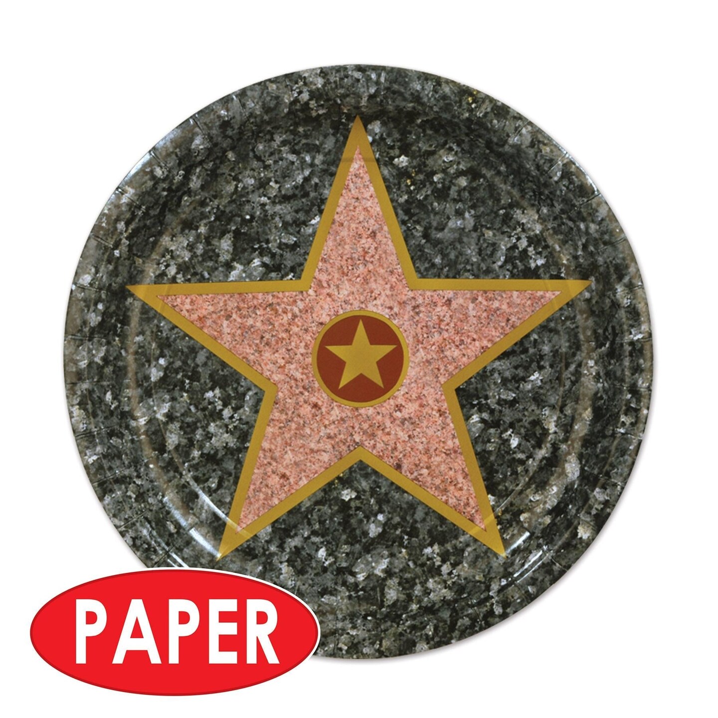96 Pack Beistle Awards Night Star Theme Party Paper Plates 7 inch