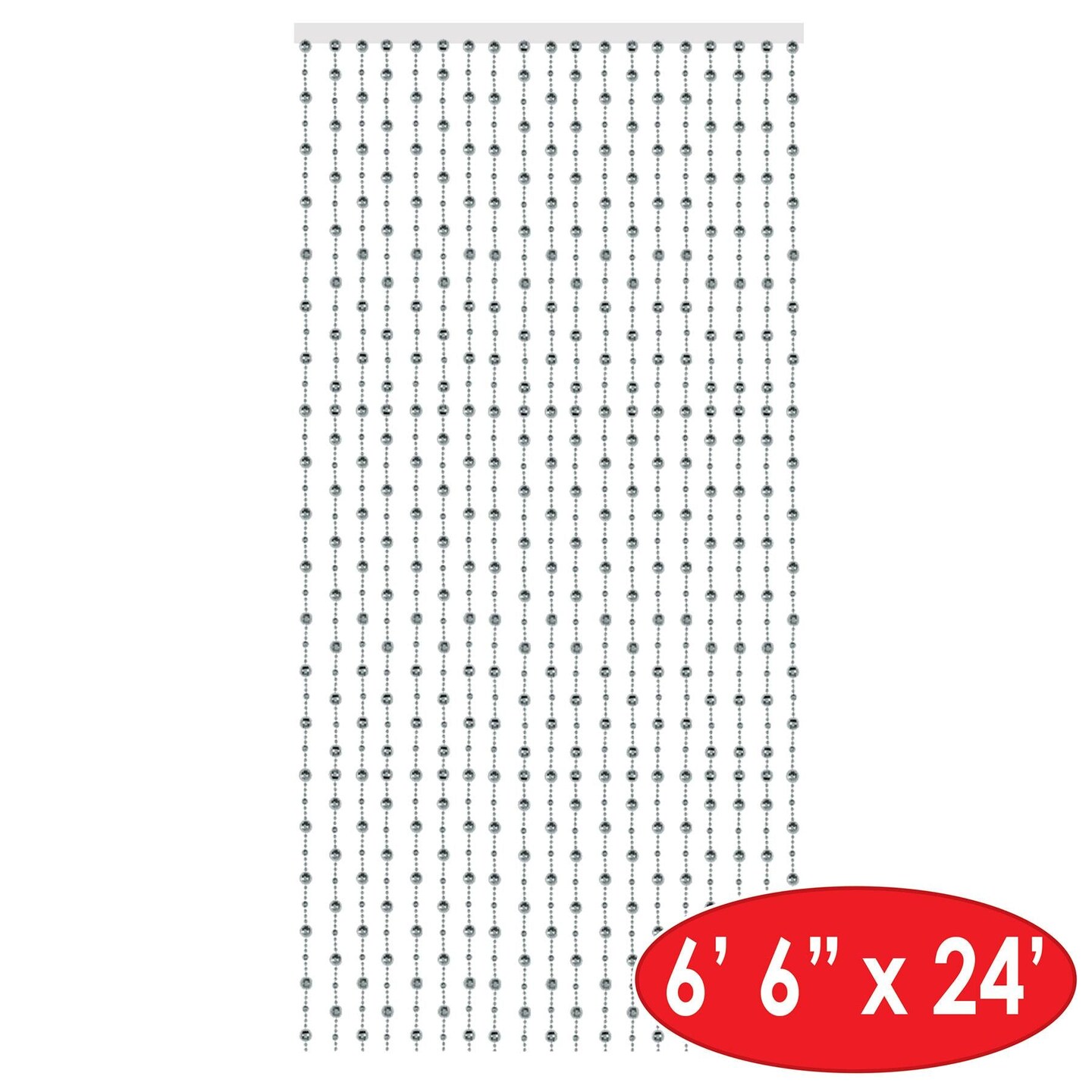 Beistle Disco Ball Party Bead Curtain Decoration