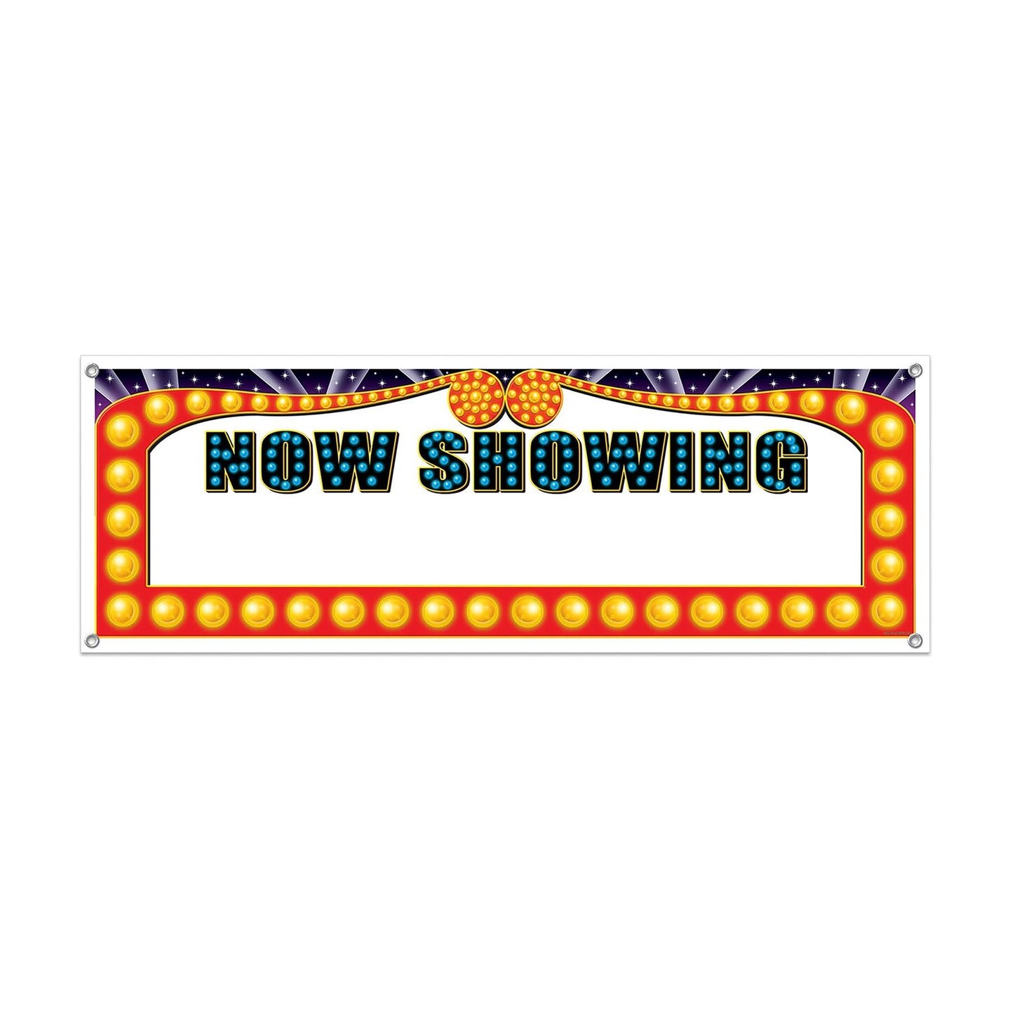 12 Pack Beistle Now Showing Party Sign Banner | Michaels