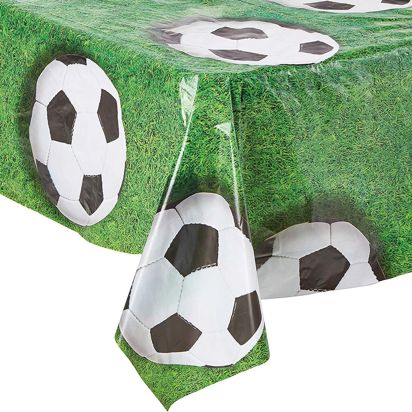 12 Pack Beistle Soccer Ball Party Tablecover
