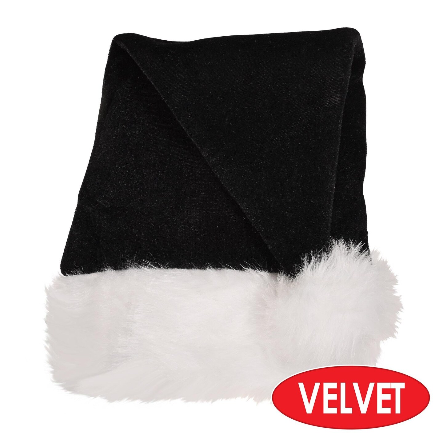12 Pack Beistle Black Santa Hat