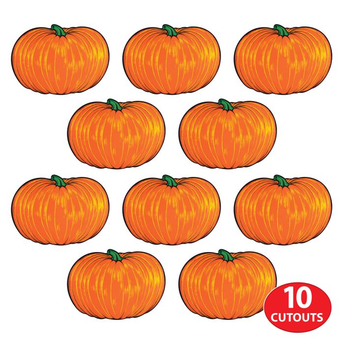 240 Pack Beistle Mini Pumpkin Cutout Decorations