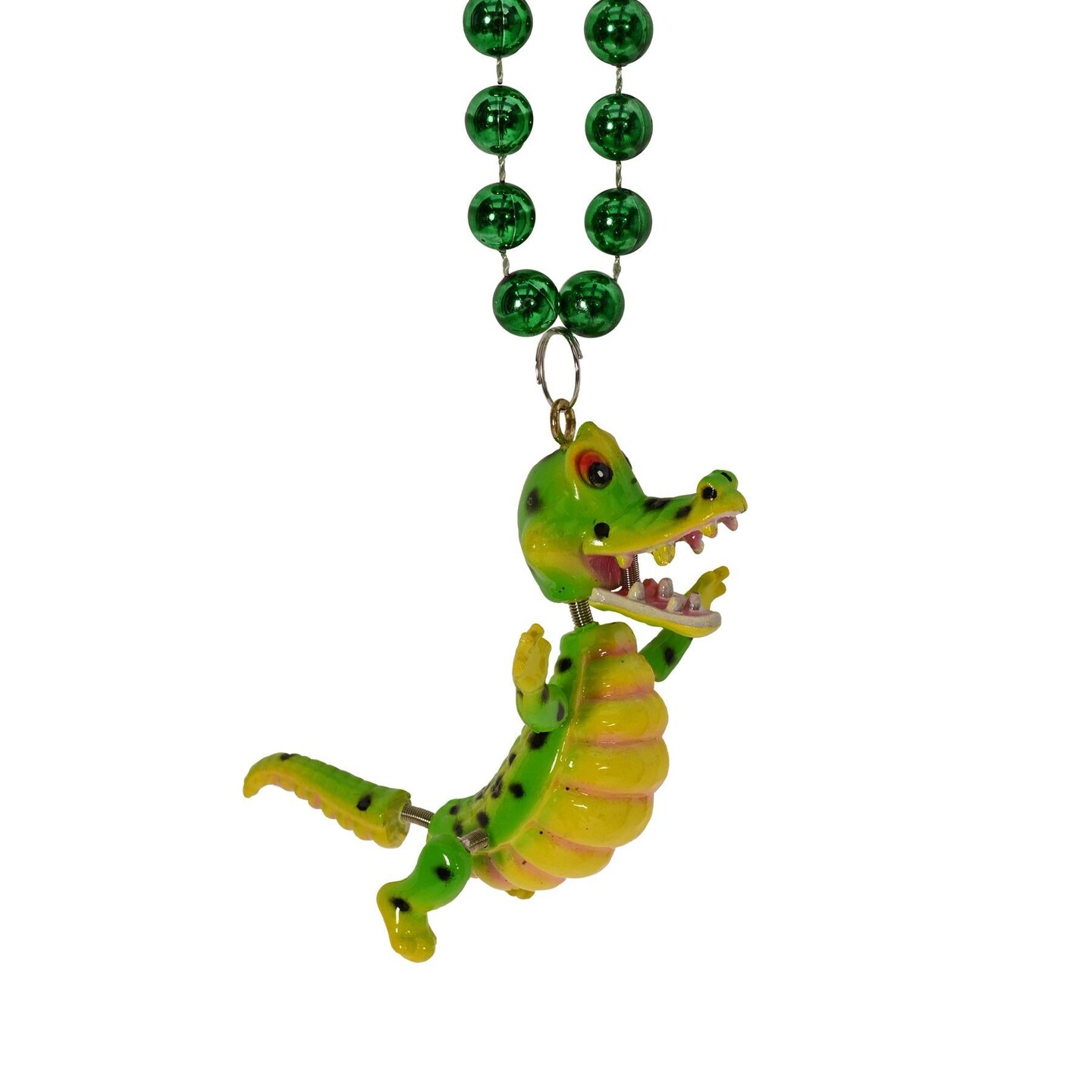 12 Pack Beistle Bead Necklace with Bobble Alligator Medallion