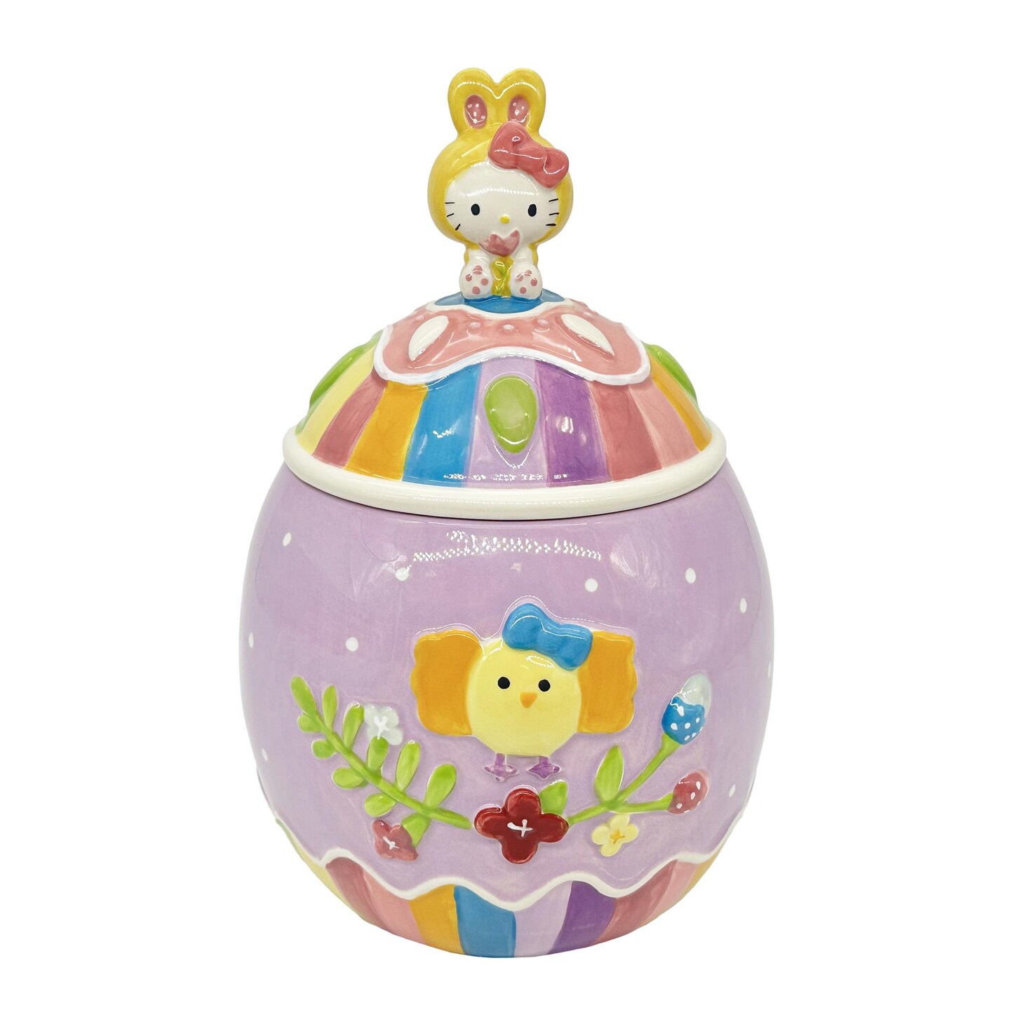 Blue Sky Clayworks Sanrio Hello Kitty Easter Egg Chick Cookie Jar