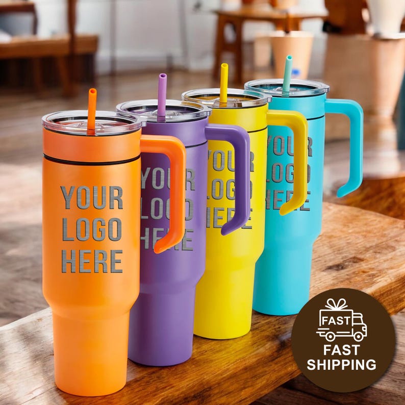 Custom Logo 40oz Tumblers, Engraved Company Logo Tumbler, Bulk Tumblers,  Corporate Gift, Personalized Branded Cups, Wholesale Business Mugs |  MakerPlace by Michaels