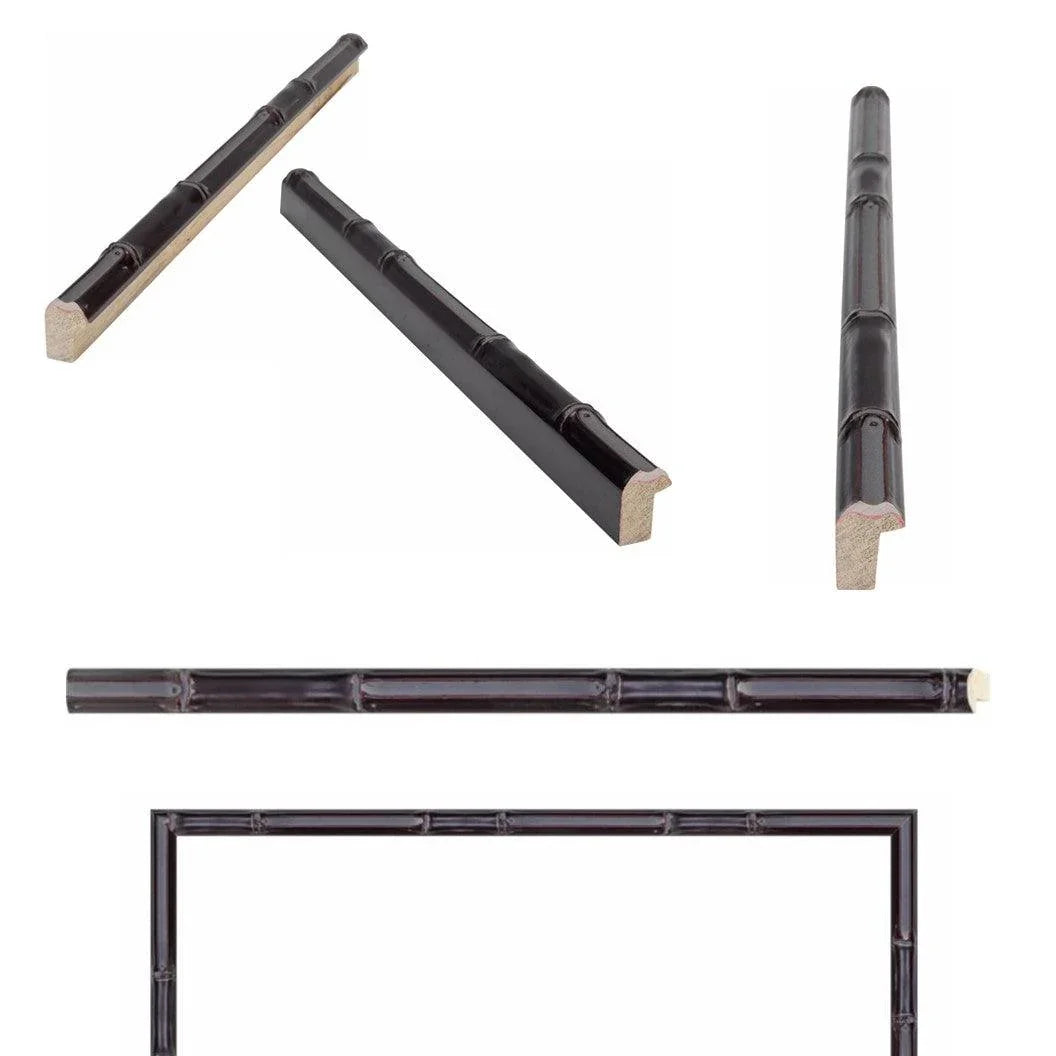 Black Bamboo Picture Frames Wall Hanging