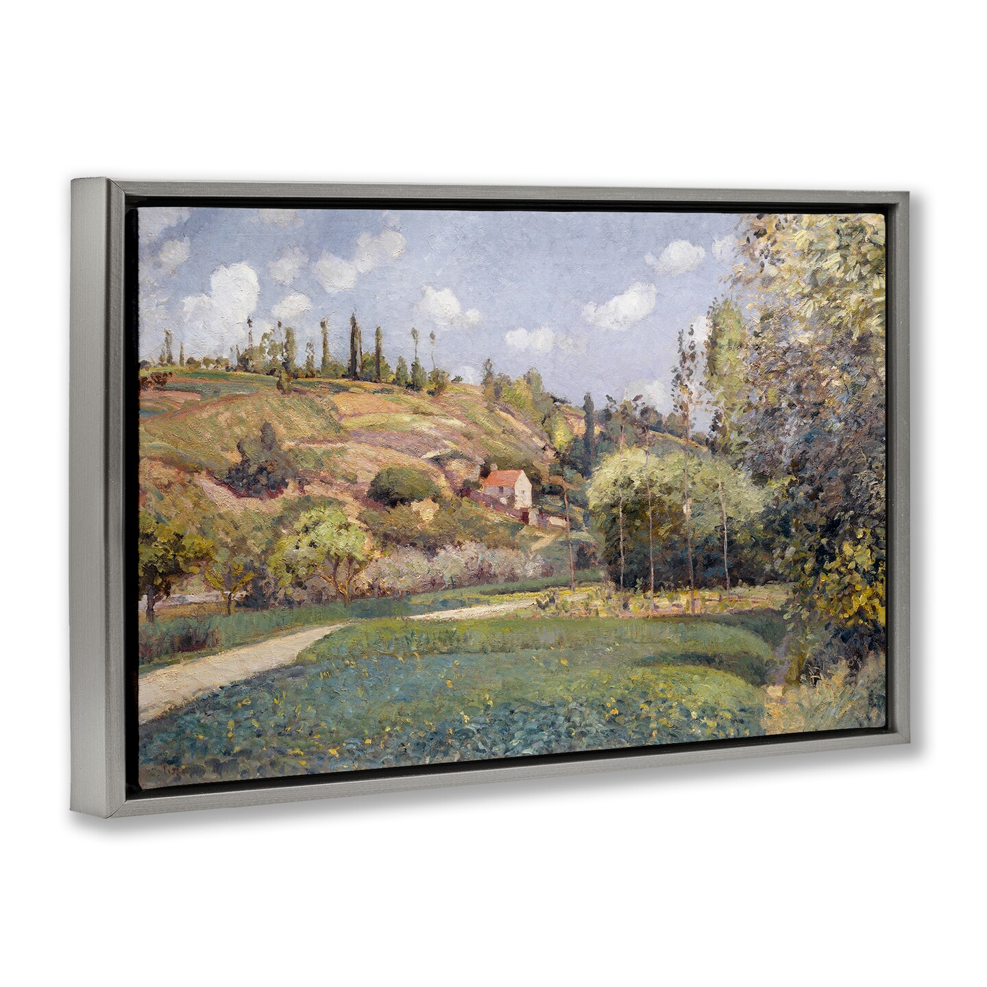 Stupell Industries Rolling Green Hillside Framed Floater Canvas Wall Art Design by CAD Designs