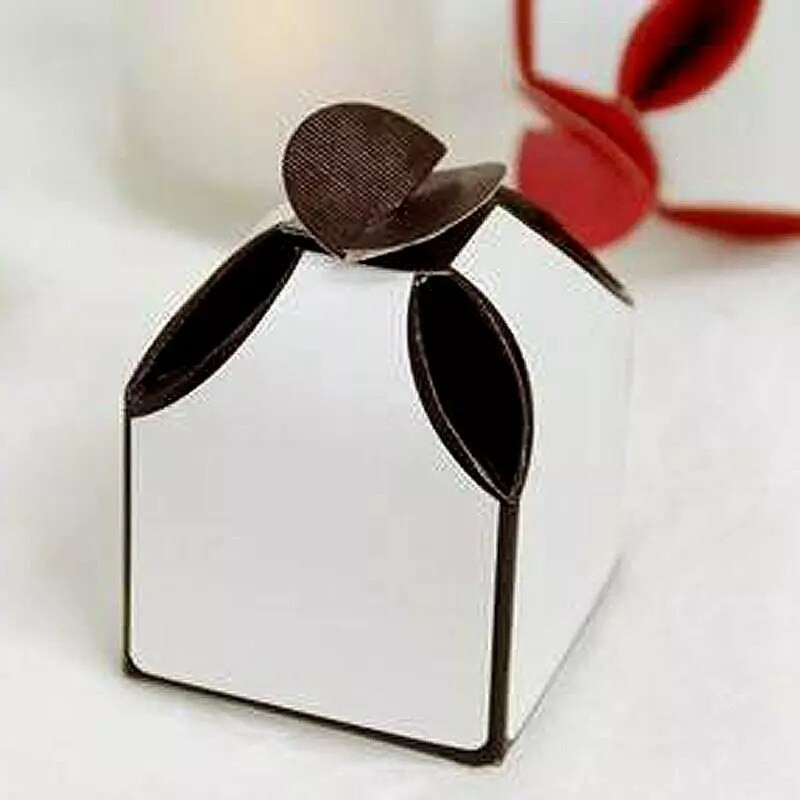 100 2 Tone Wedding Favor Boxes Gift Party Centerpieces Cheap Decorations