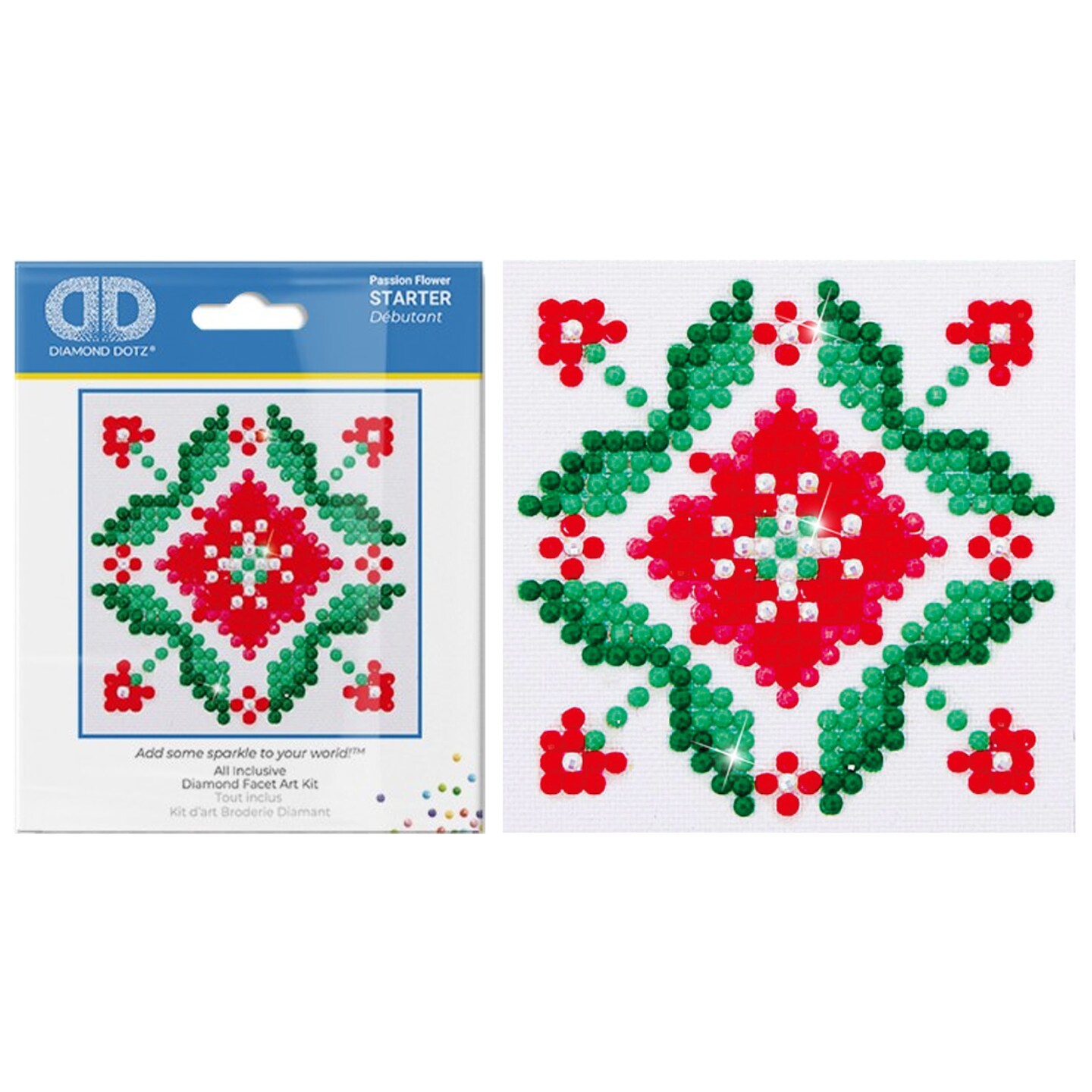 Diamond Dotz Passion Flower Diamond Painting Kits for Adults - Diamond Art Kits a Relaxing Creative Craft Kit with Dotz Gems