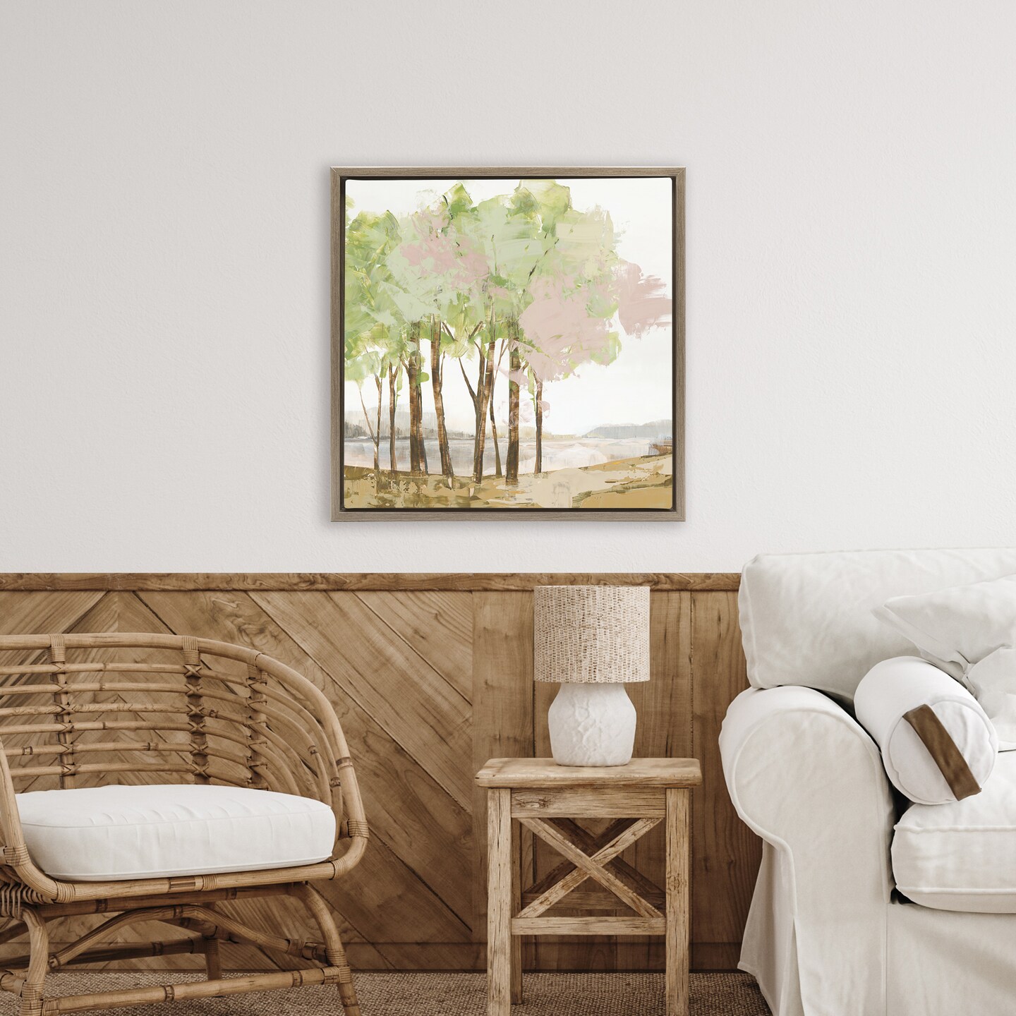 Stupell Industries Spring Awakening Forest Floating Frame, design by Ian C.