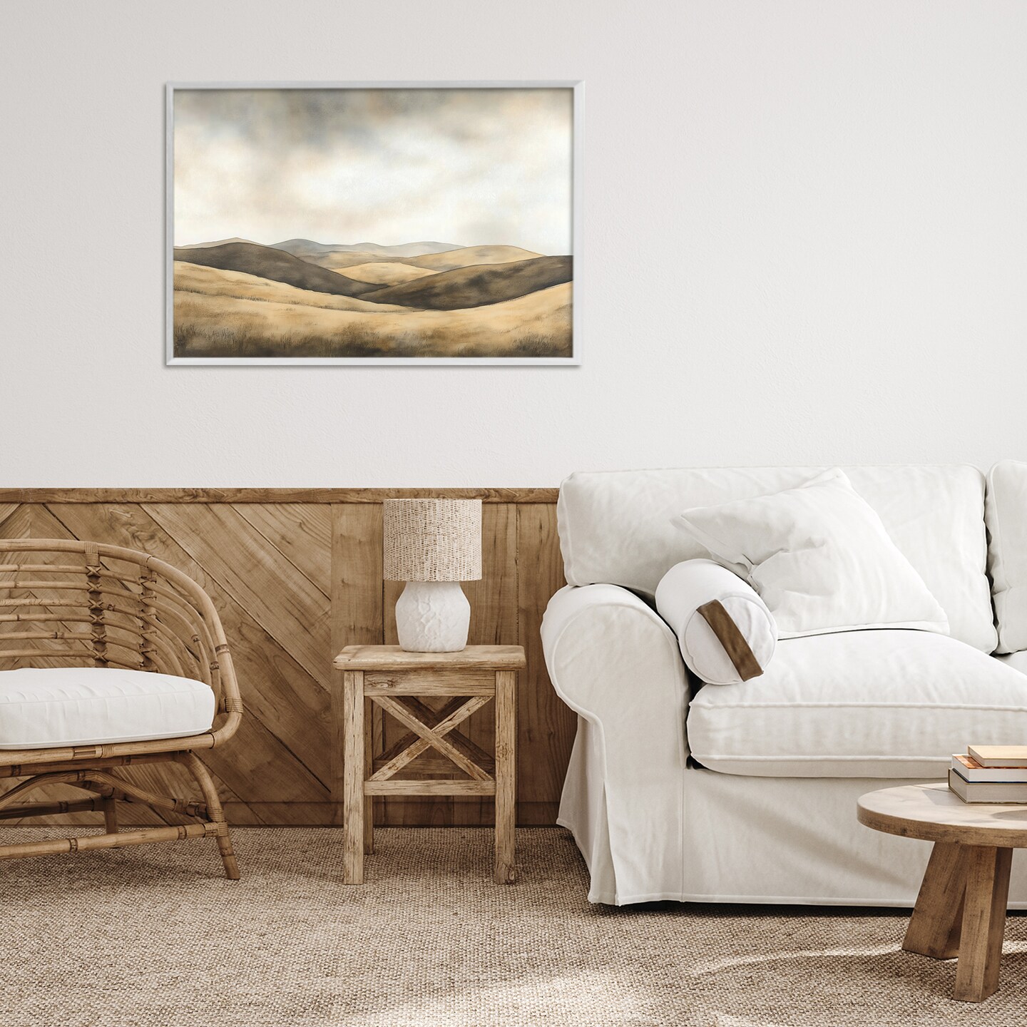 Stupell Industries Brown Landscape Hills Framed Giclee, design by LSR Creative Studio