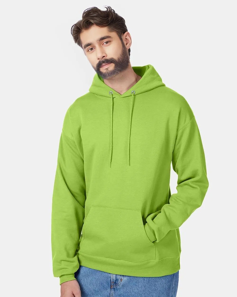 Hanes Unisex Eco Friendly Midweight Pouch Pocket Hooded Sweatshirt For Layering Outfits