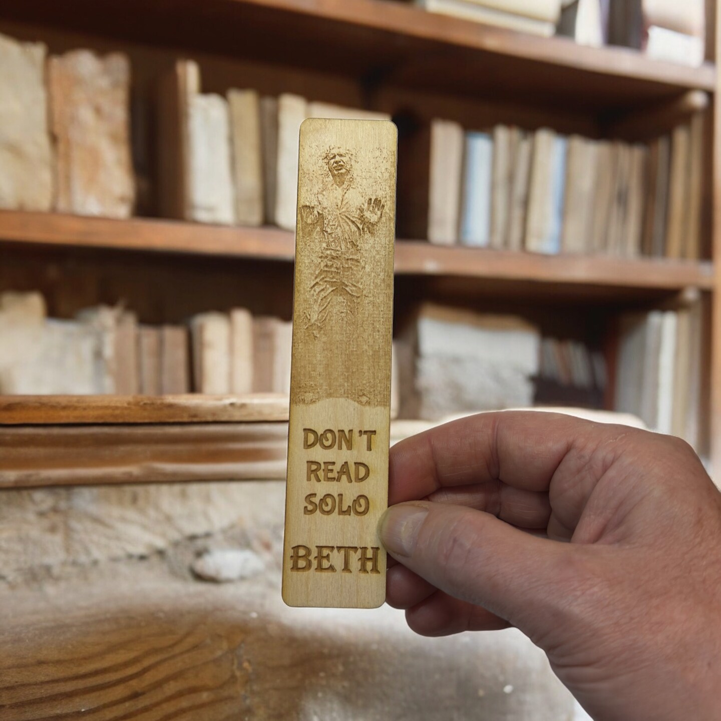 Bookmark - Dont read Solo - Birch wood Bookmark - Dont read Solo - Birch wood