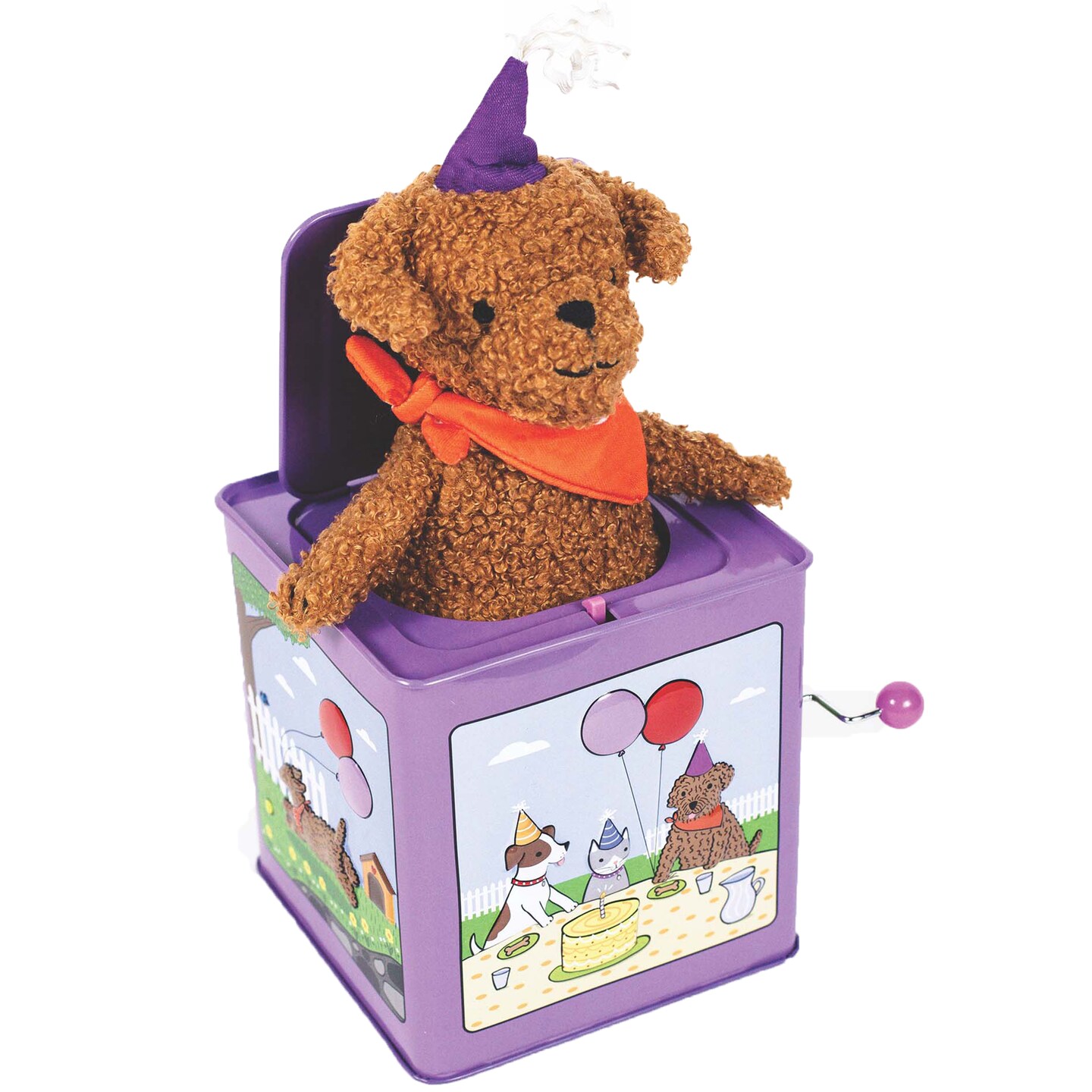Jack Rabbit Creations Birthday Puppy Jack in the Box Toy - Ages 3+