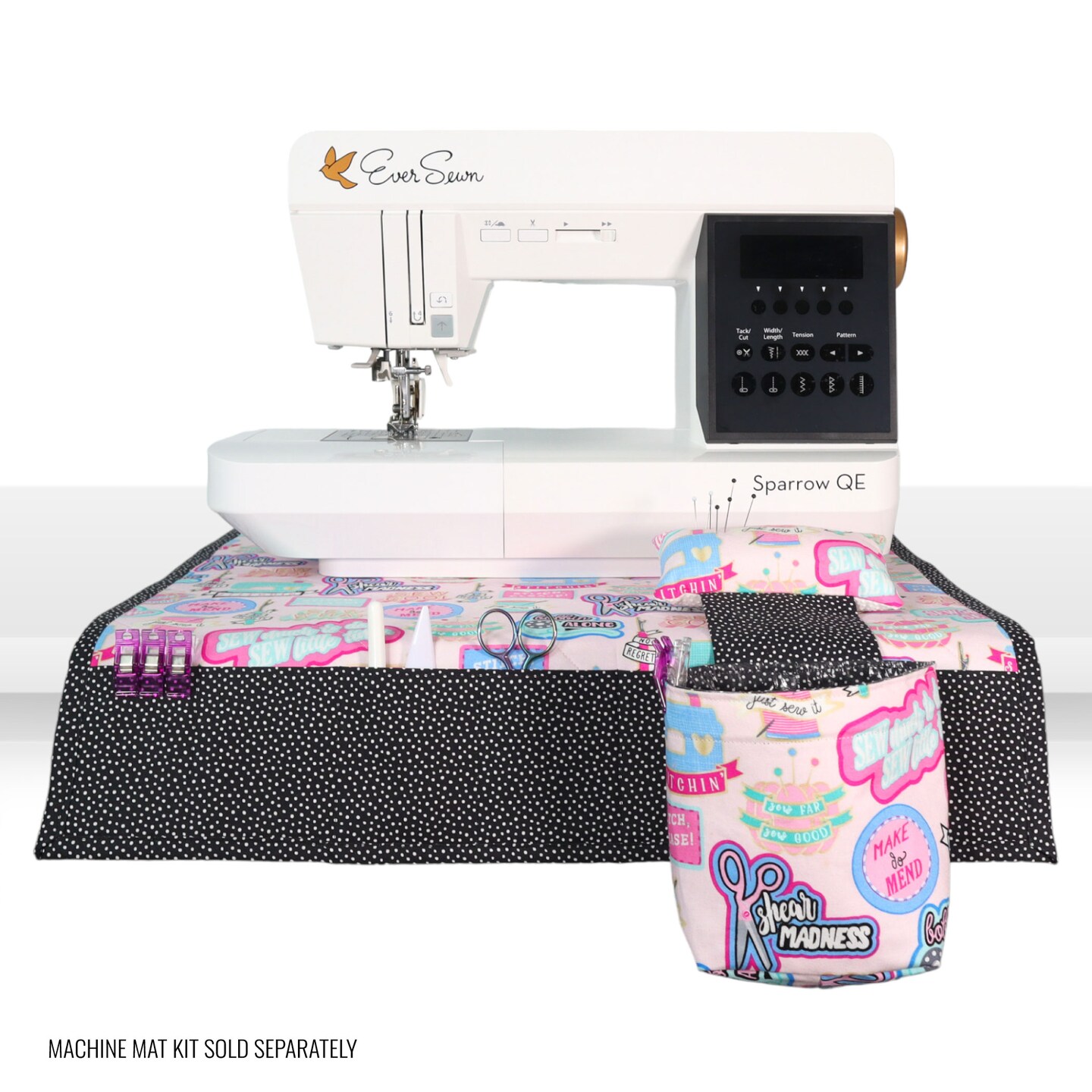 Crosscut Sewing Co.&#xAE; Pin Cushion &#x26; Thread Catcher Sewing Project Kit for Beginners with Fabric, Instructions and Video