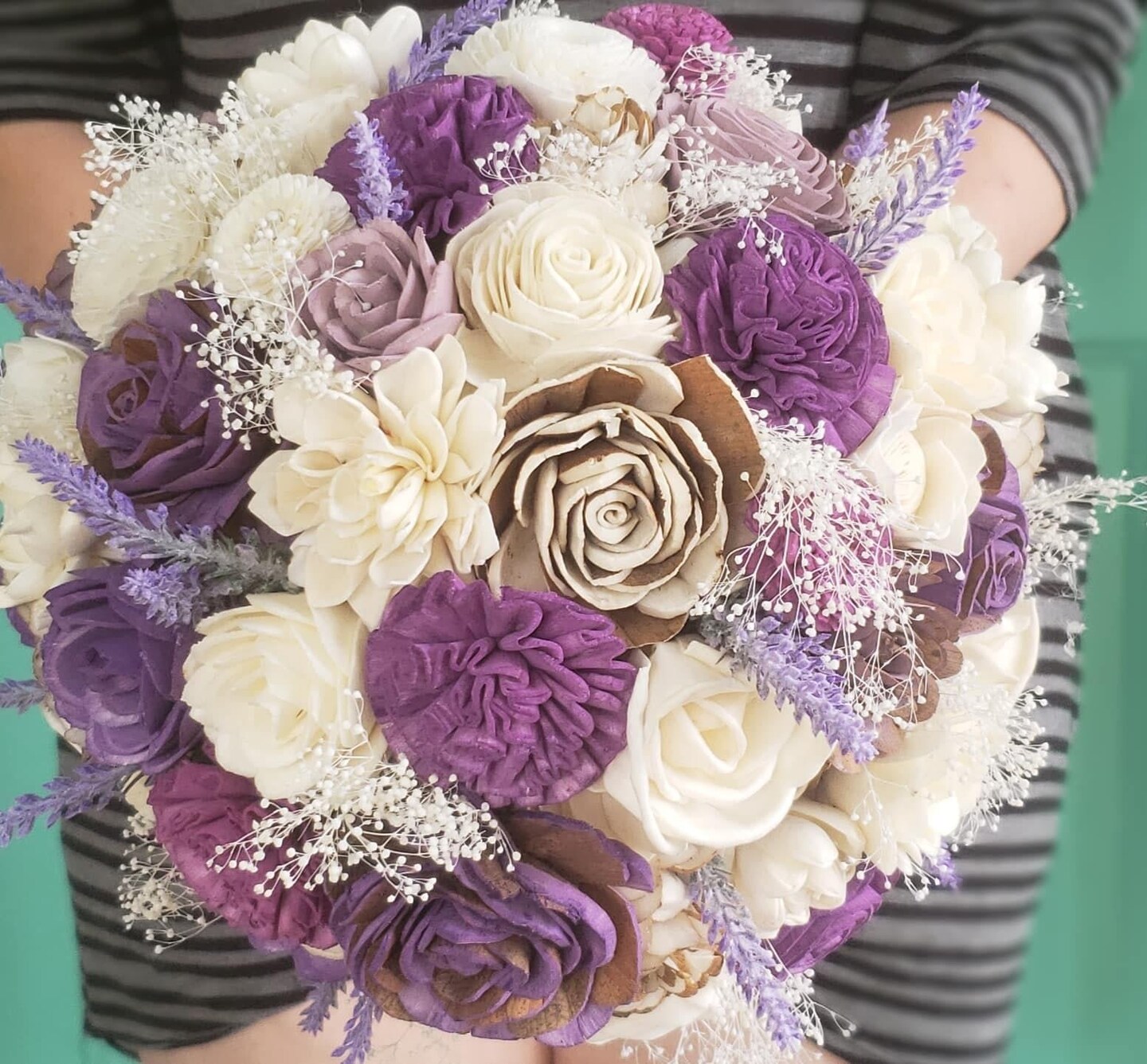 Purple Lilac Wood Flower Bouquet | MakerPlace by Michaels