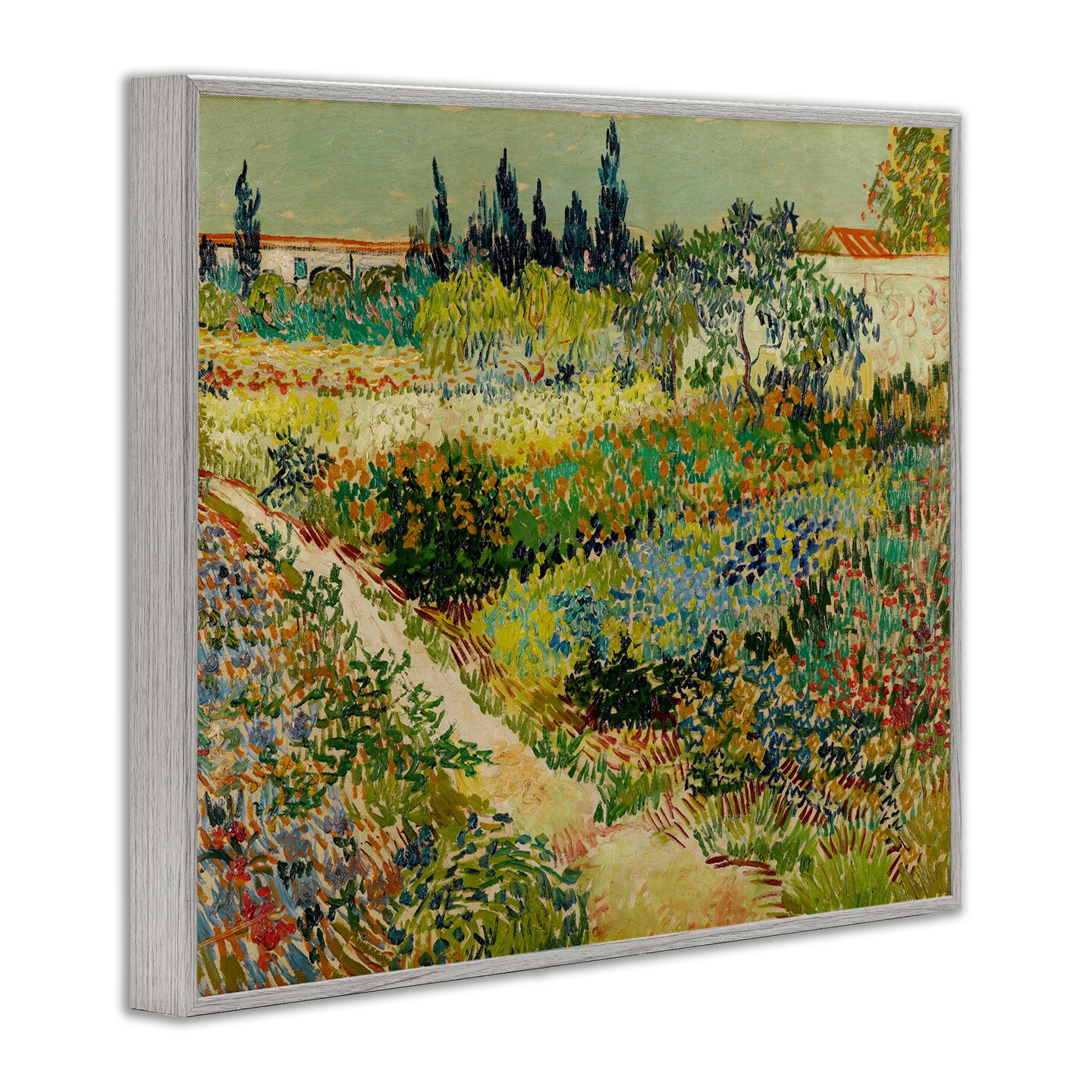 Stupell Industries Van Gogh Garden at Arles Framed Giclee Wall Art Design by one1000paintings