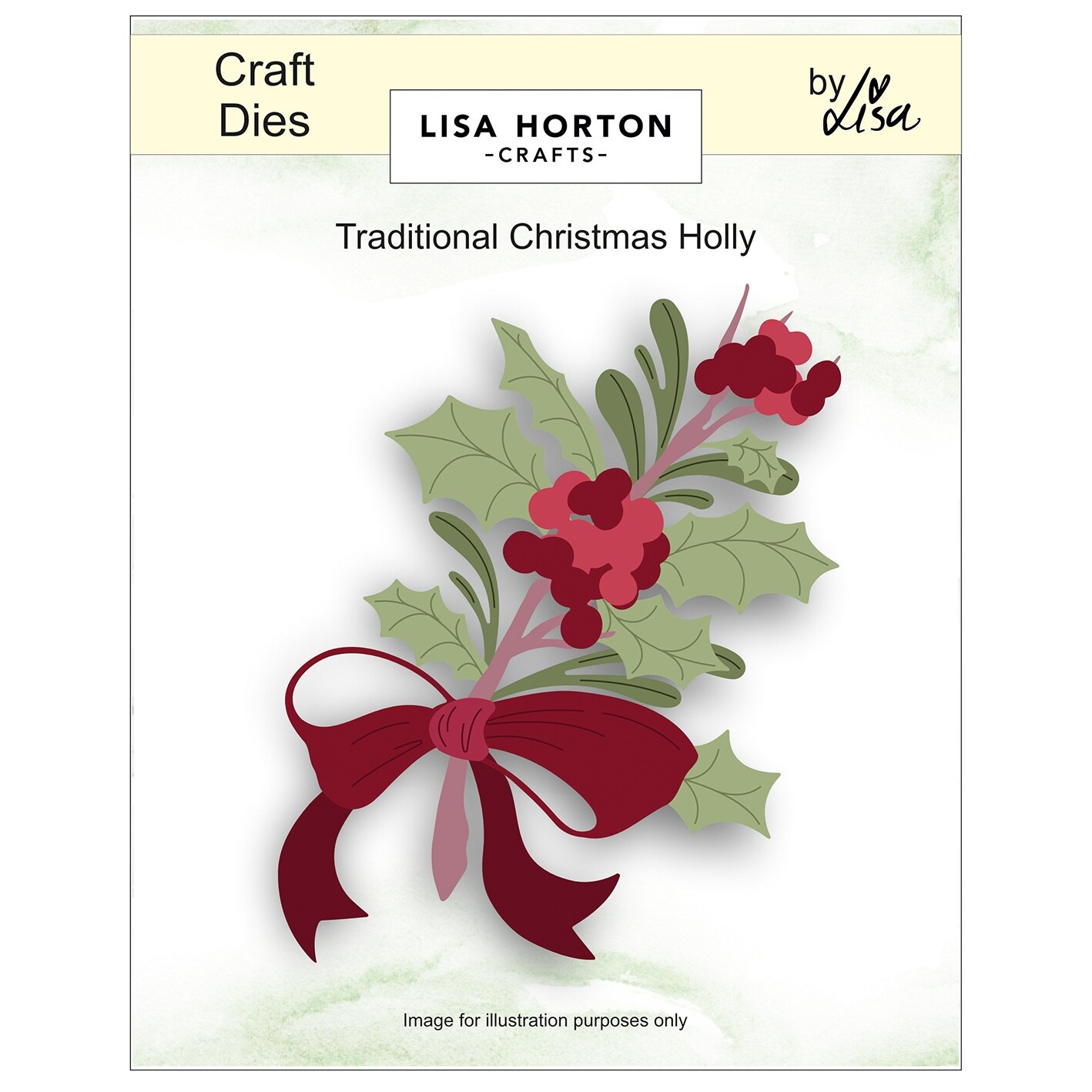 Lisa Horton Crafts Layering Dies-Traditional Christmas Holly