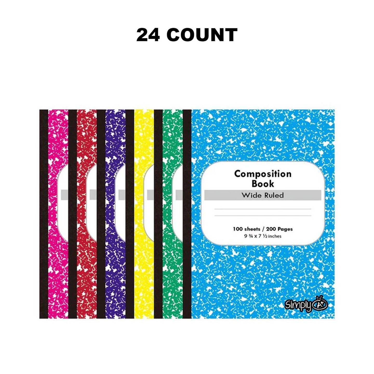 Marble Composition Book Wide Ruled