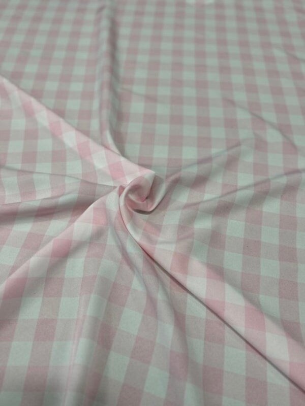 1 Yard Buffalo Check Polyester Poplin Fabric 60" Wide for Tablecloths, Drapes & Decor