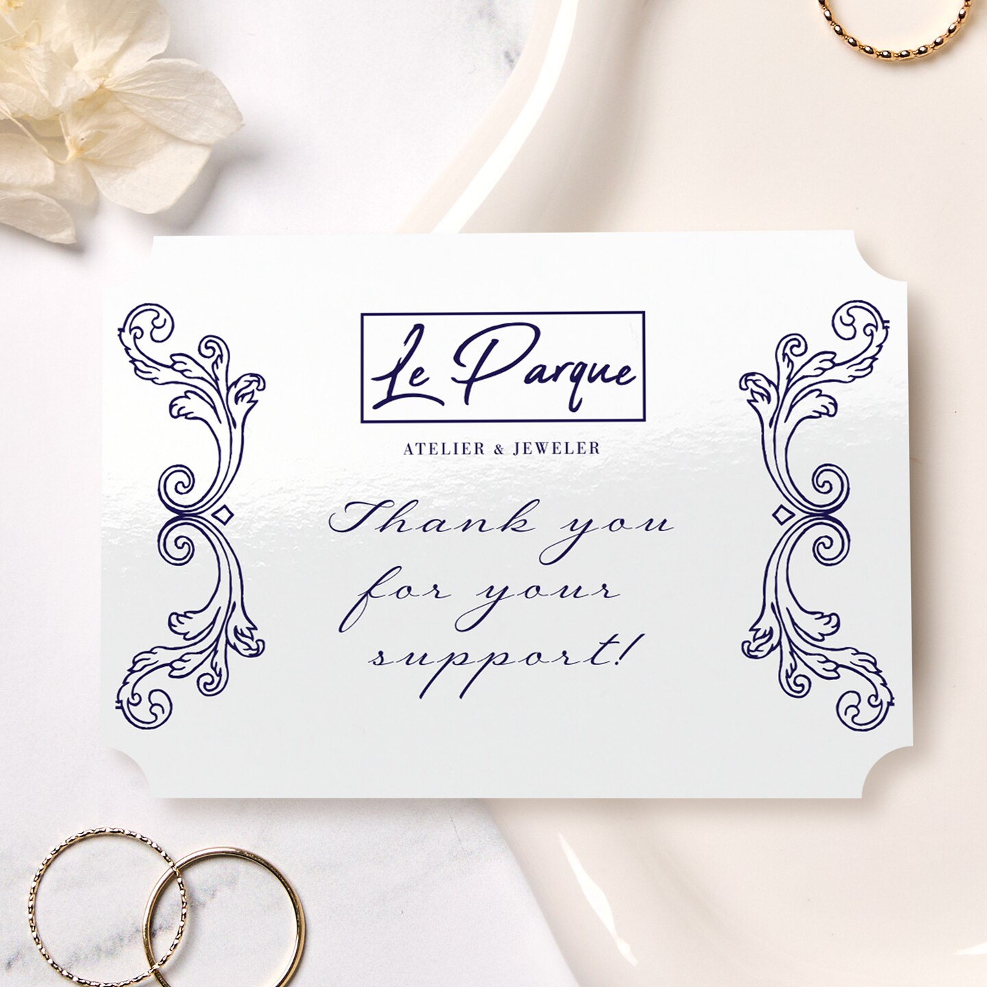 Avery Glossy White Postcards, 3-1/2" x 5" Rectangle Scalloped Edge