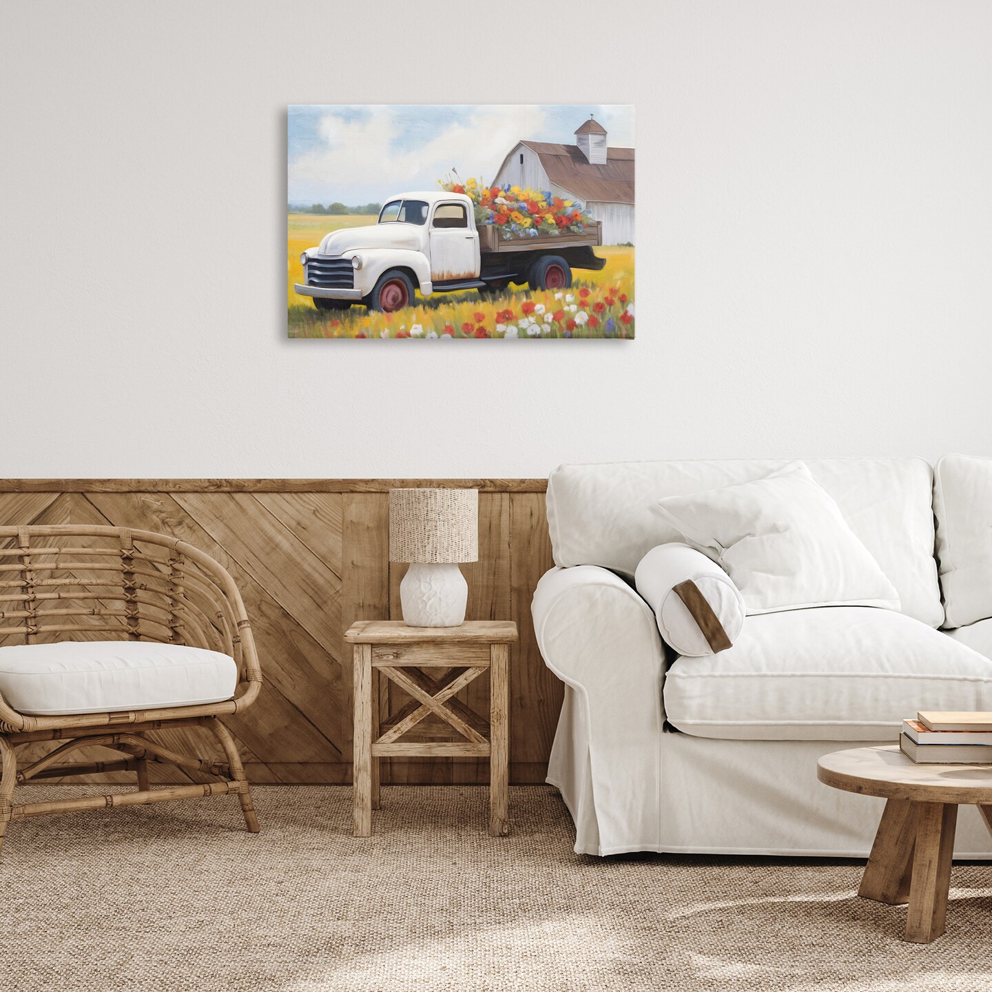 Stupell Industries Floral Truck Delivery Canvas Wall Art Design by Kim Allen
