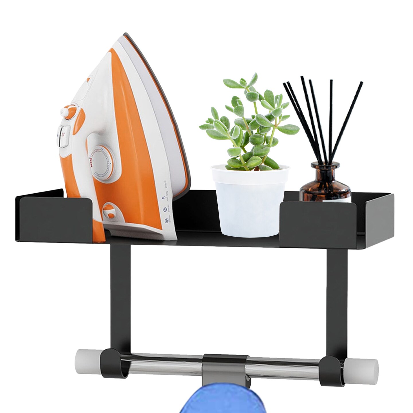 Wall Mount Ironing Board Holder Metal Ironing Table Hanger Laundry Room Multifunctional Ironing Board Steam Iron Storage