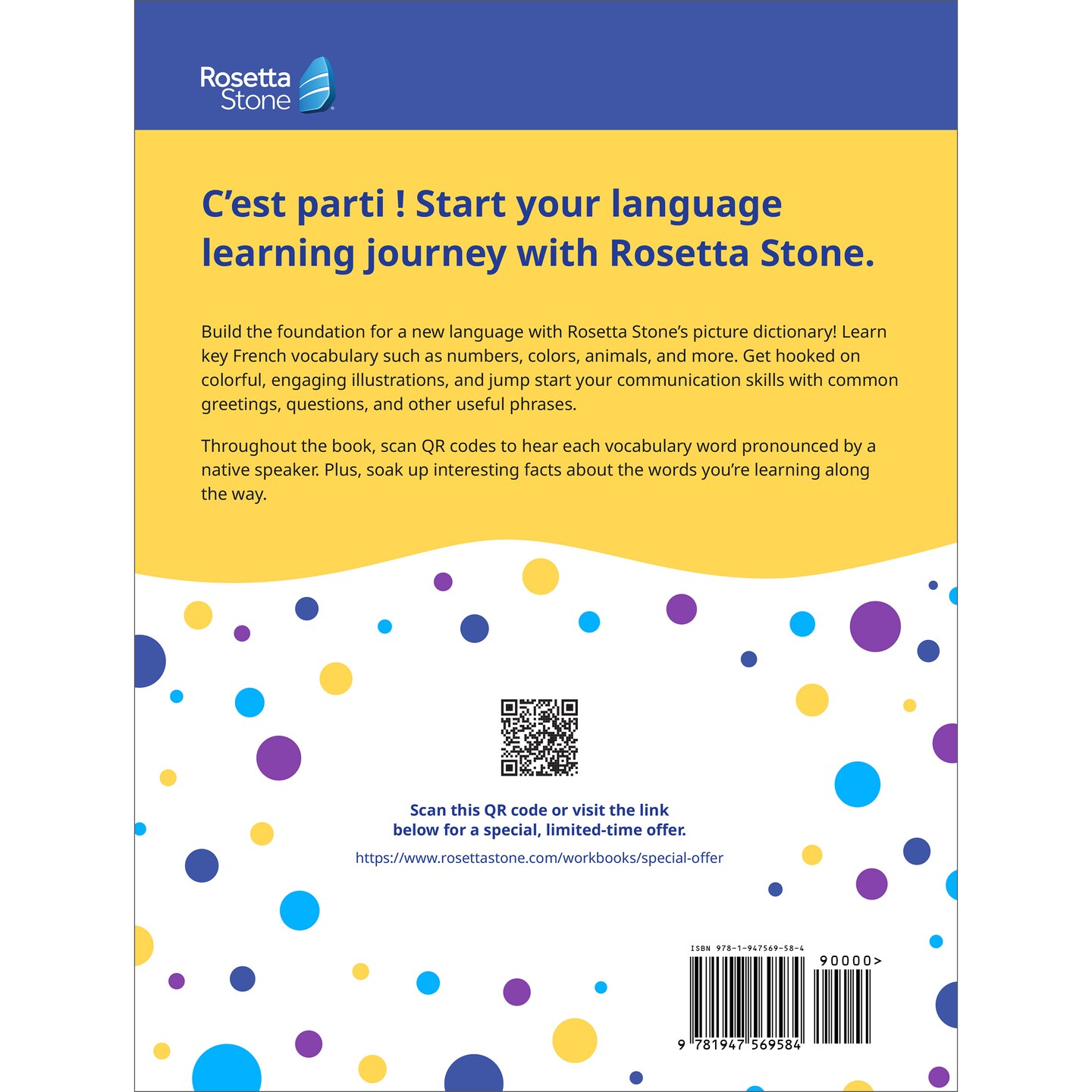 Rosetta Stone French Picture Dictionary, French Dictionary to Learn French Vocabulary and Phrases, Dictionary for Kids and Adults, French English Dictionary