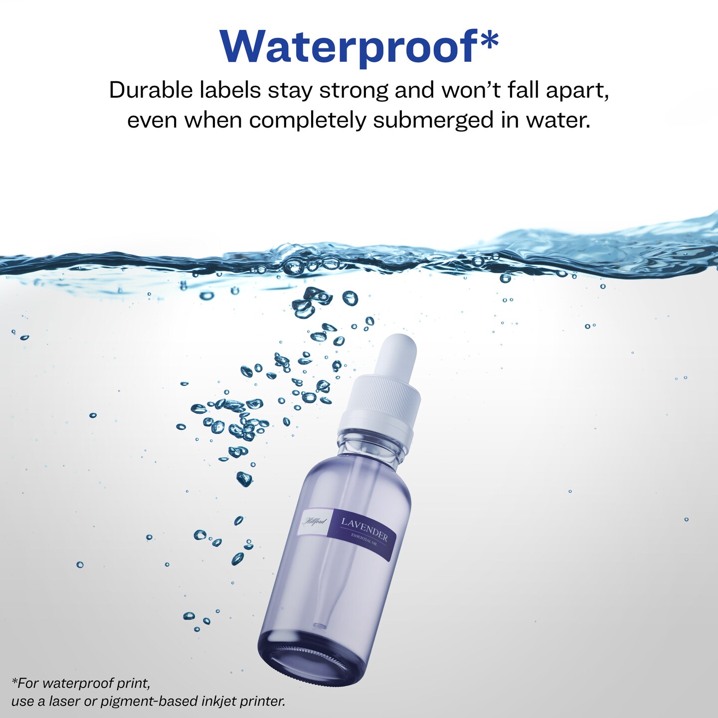 Avery Waterproof Rectangle Labels with Sure Feed, .5&#x22; x 1.75&#x22;