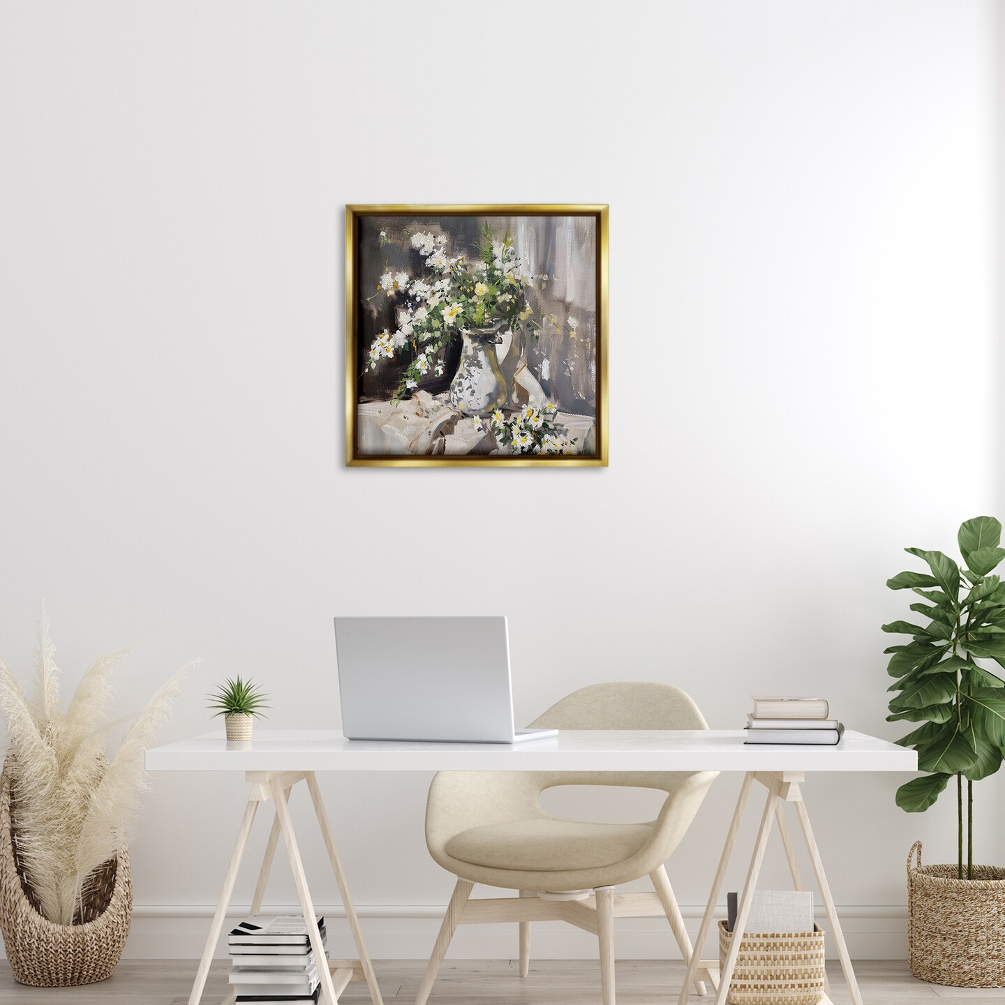 Stupell Industries Late Day Sun on Vase Floating Frame By Walker Noble