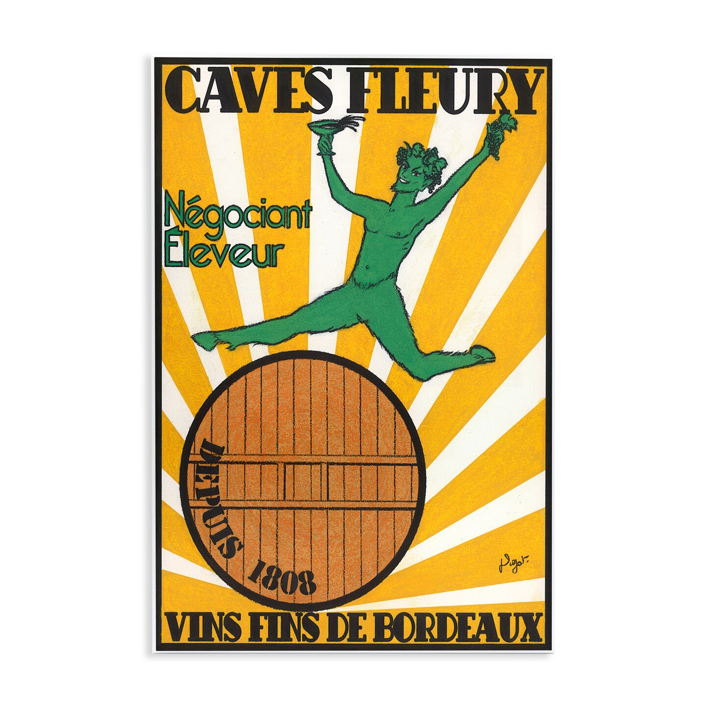 Stupell Industries Fine Wines of Bordeaux Wall Plaque By Jean-Pierre Got