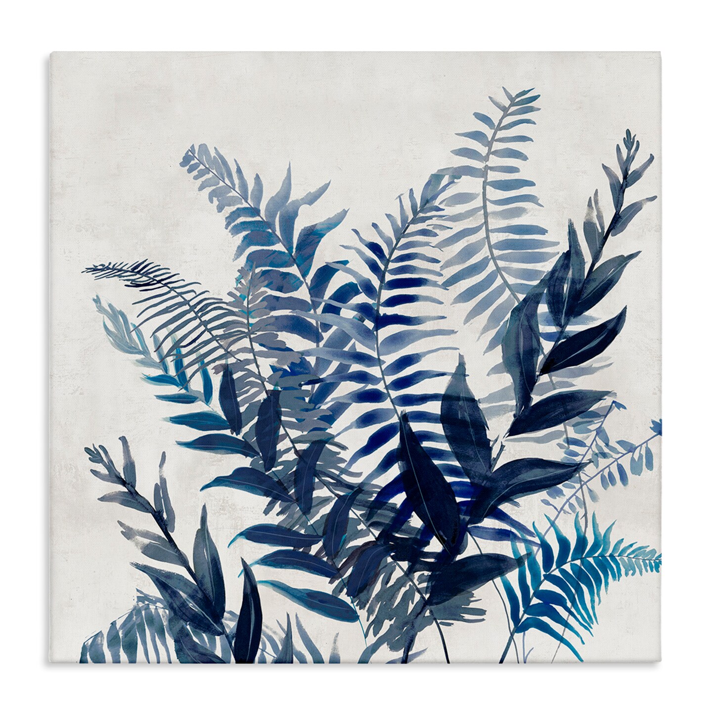 Stupell Industries Blue Toned Fern Fronds Canvas By Jacob Q
