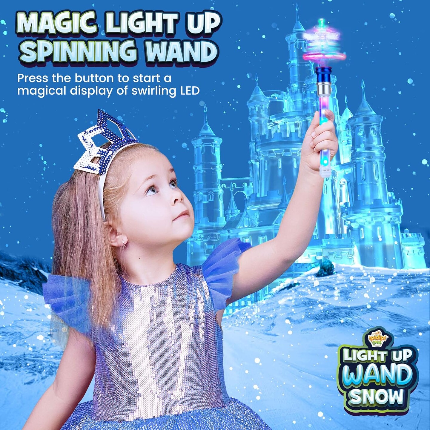 Pack of 2 Snowflake Wand Party Toys