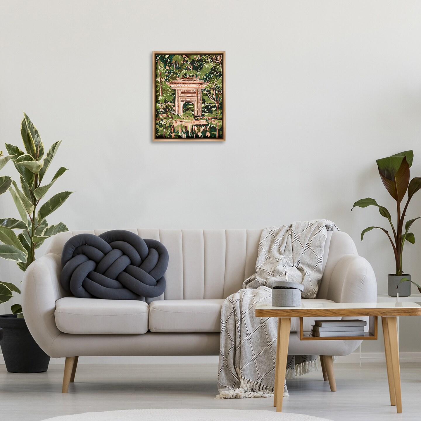 Stupell Industries Veiled Sanctuary Gate Floating Frame By Melissa Wang