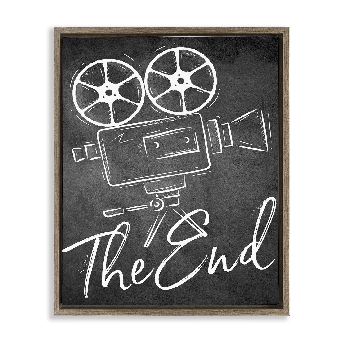 Stupell Industries Vintage Movie Camera Floating Frame By Kim Allen