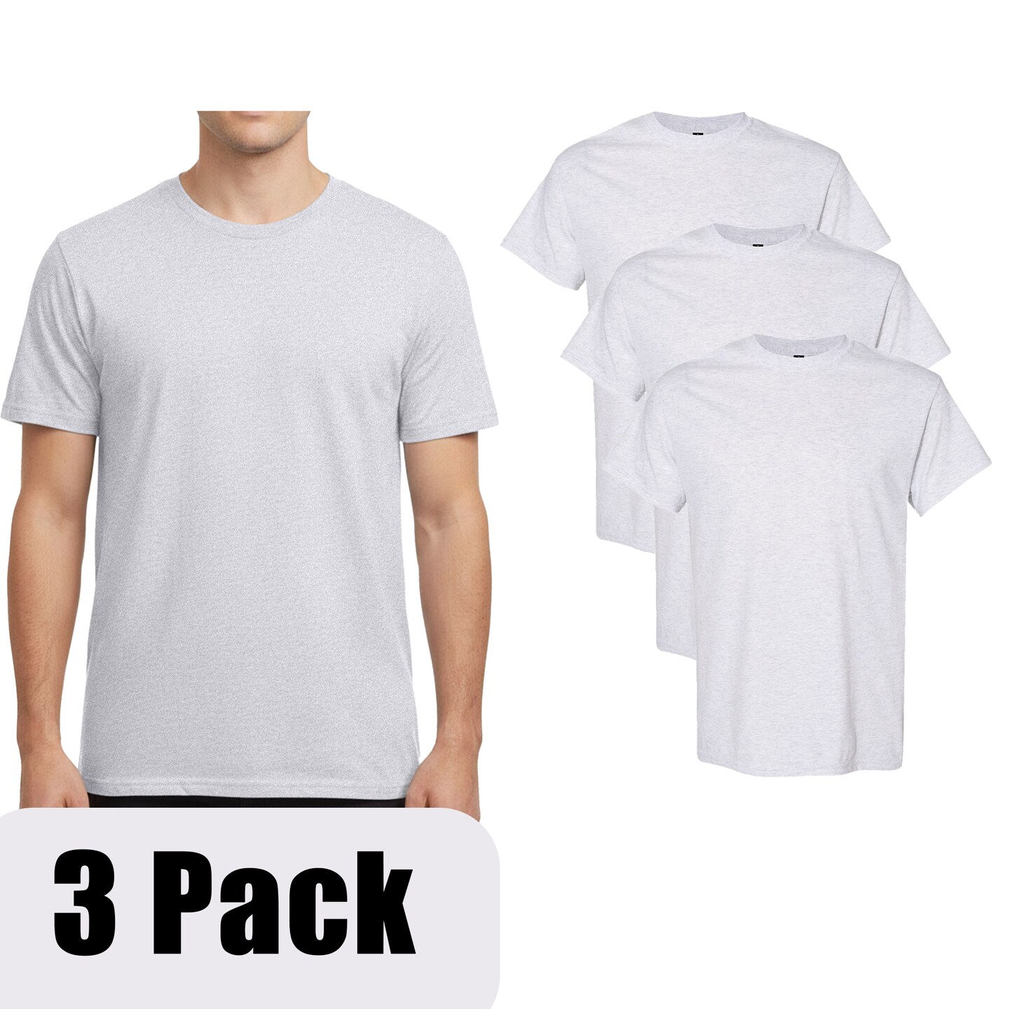 Gildan Heavy Cotton T-Shirt 3 Pack, Multi-Color - Ultimate Canvas for Group crafting