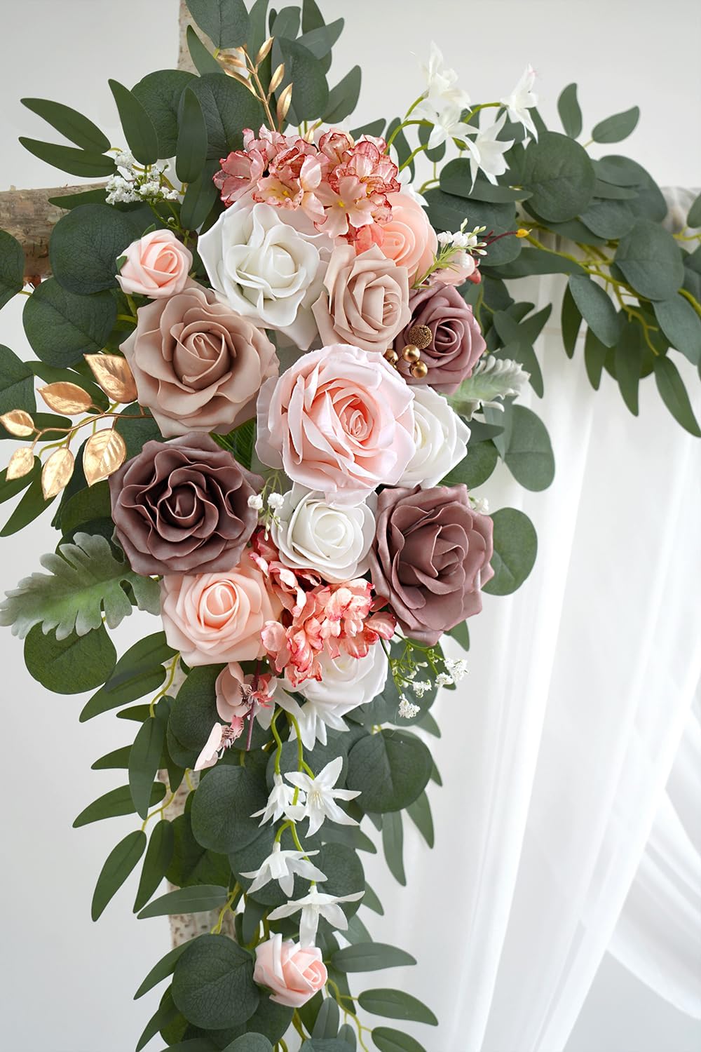 Fabric for DIY Wedding Party Ceremony Reception Backdrop Floral Decoration